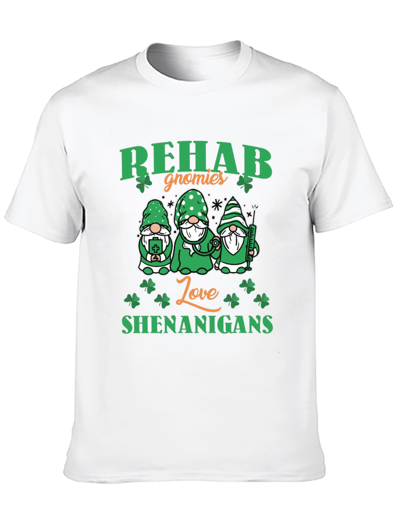 Rehab Gnomies Love Shenanigans St. Patricks Day T-Shirt