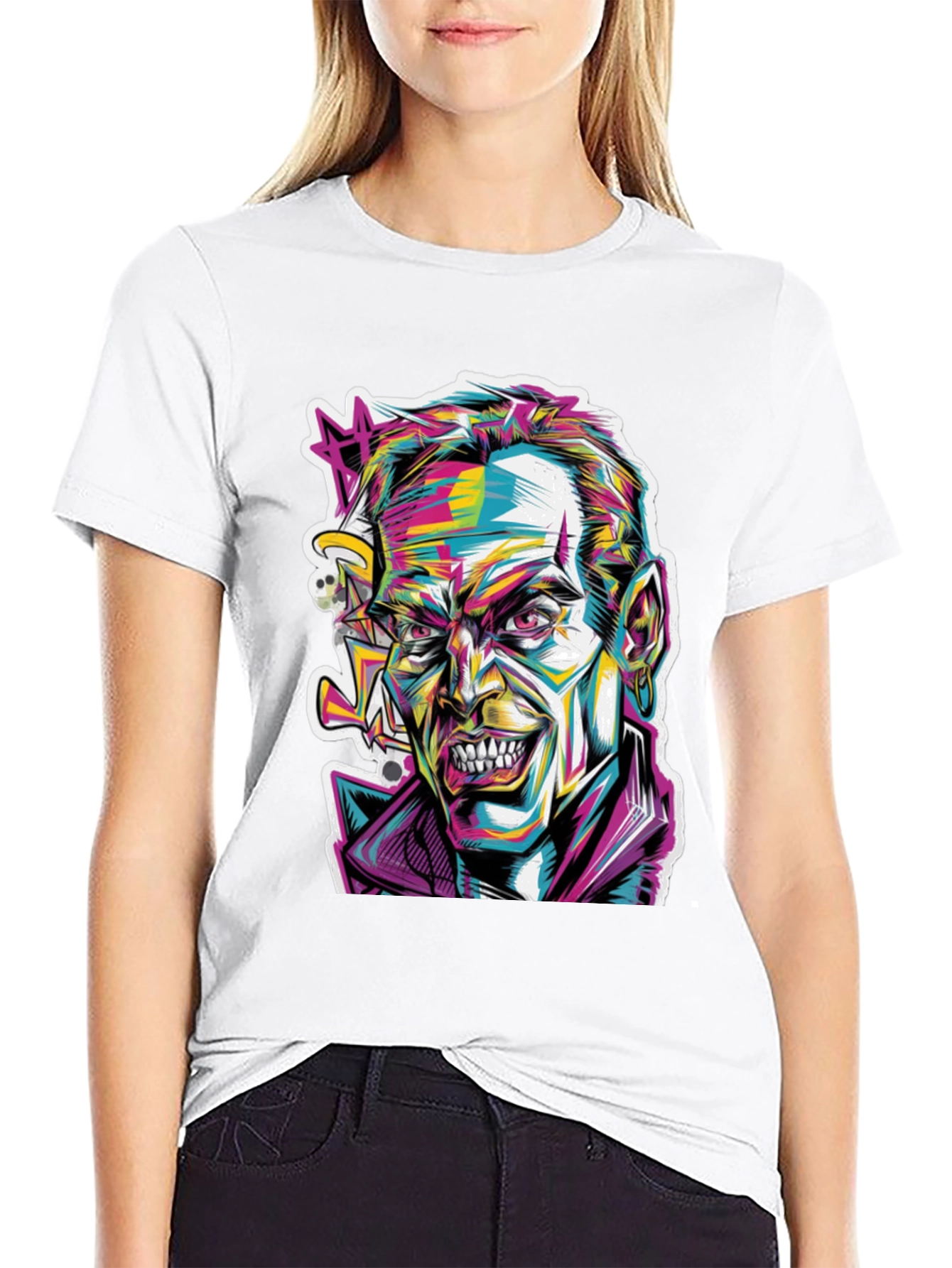 Psychedelic Joker Graphic Tee
