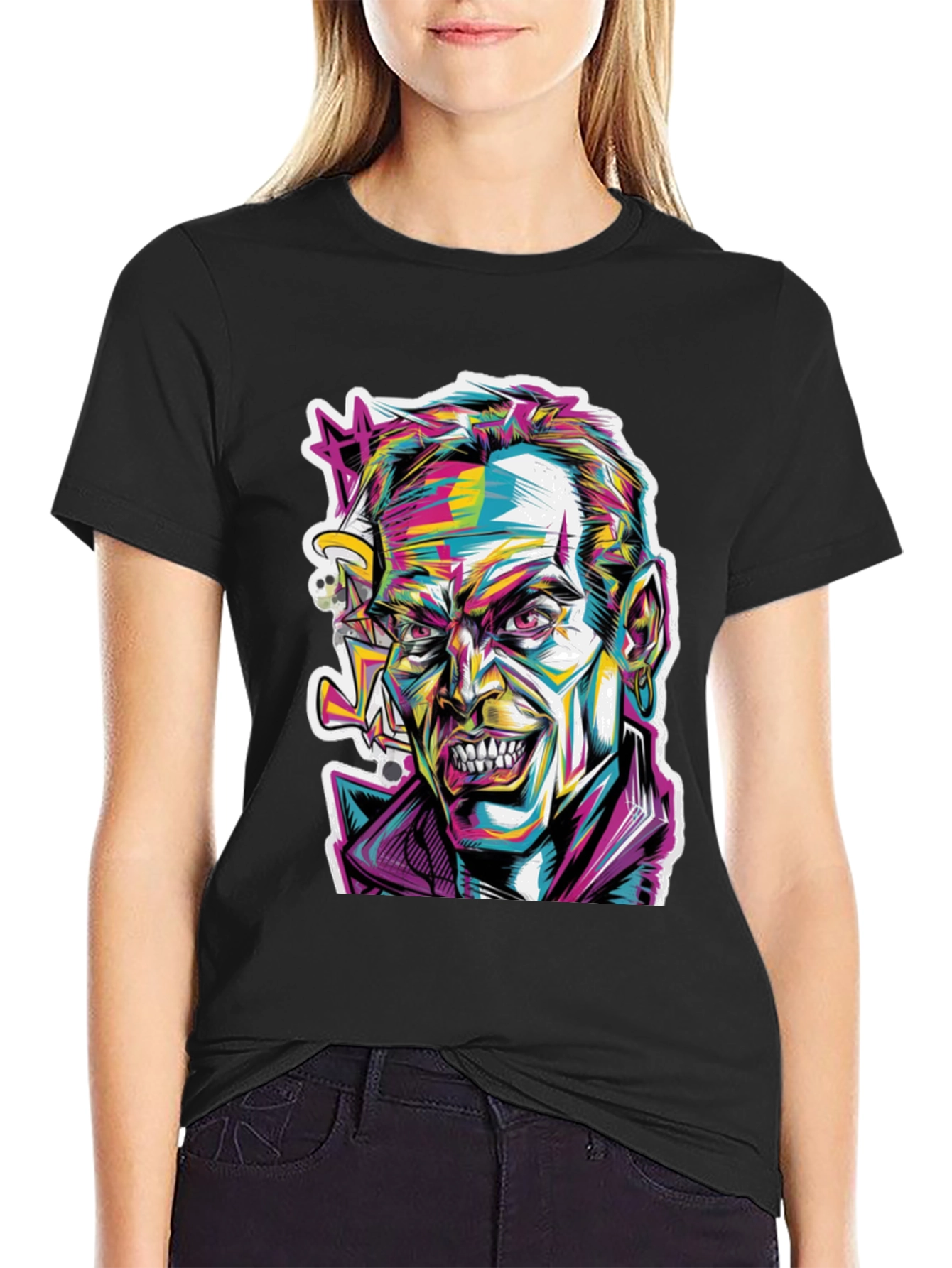 Psychedelic Joker Graphic Tee