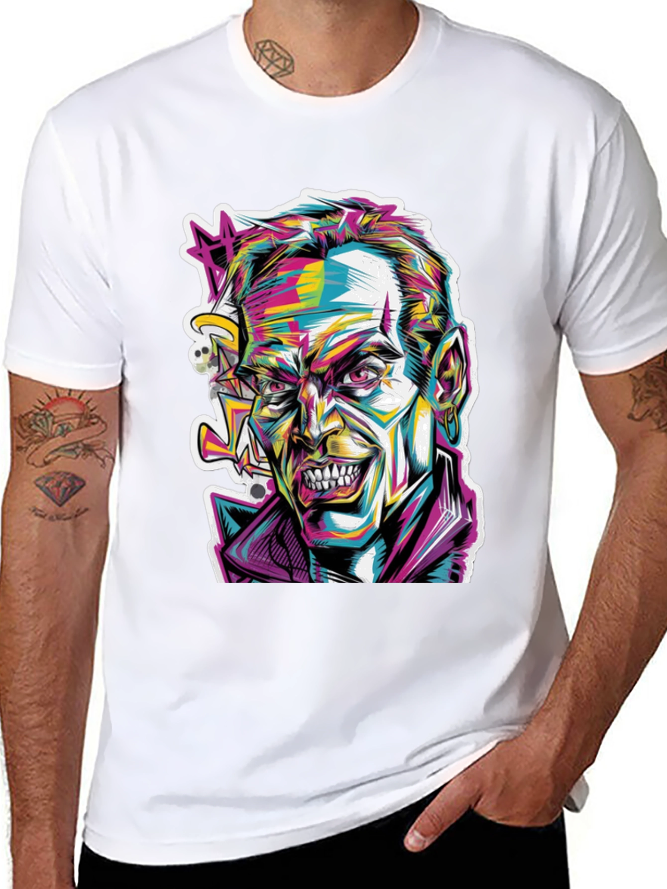 Psychedelic Joker Graphic Tee