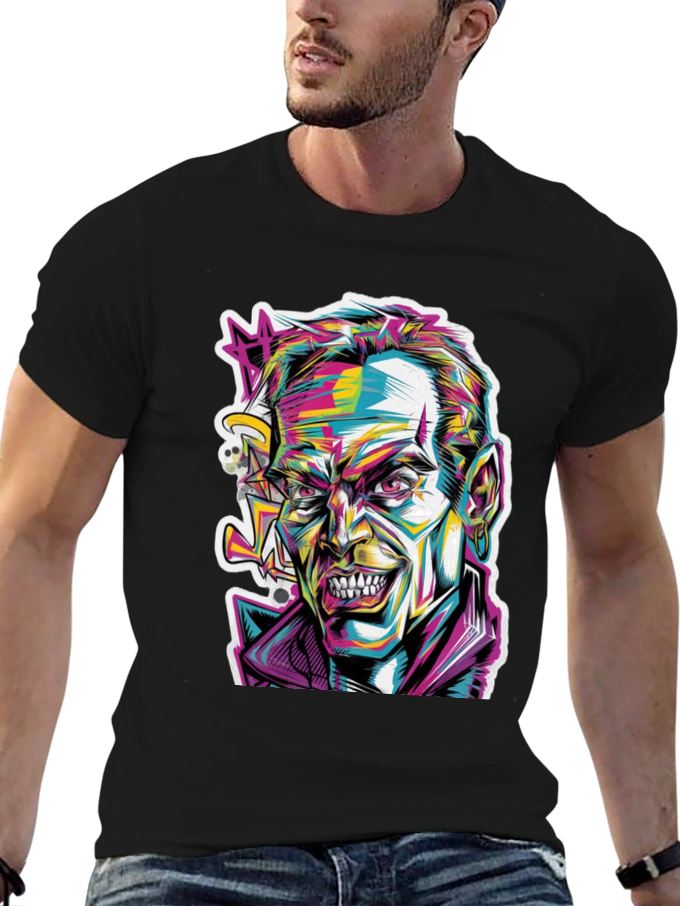Psychedelic Joker Graphic Tee