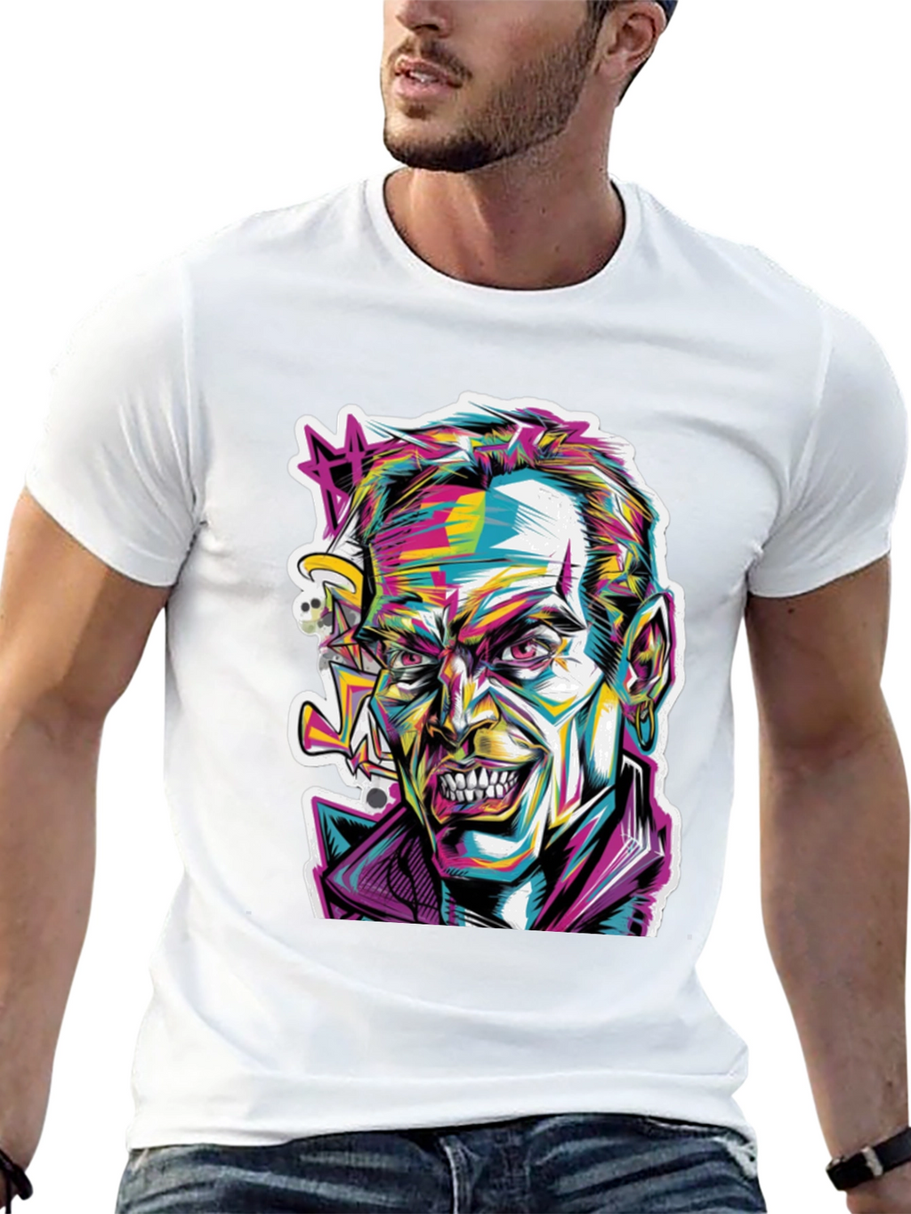 Psychedelic Joker Graphic Tee