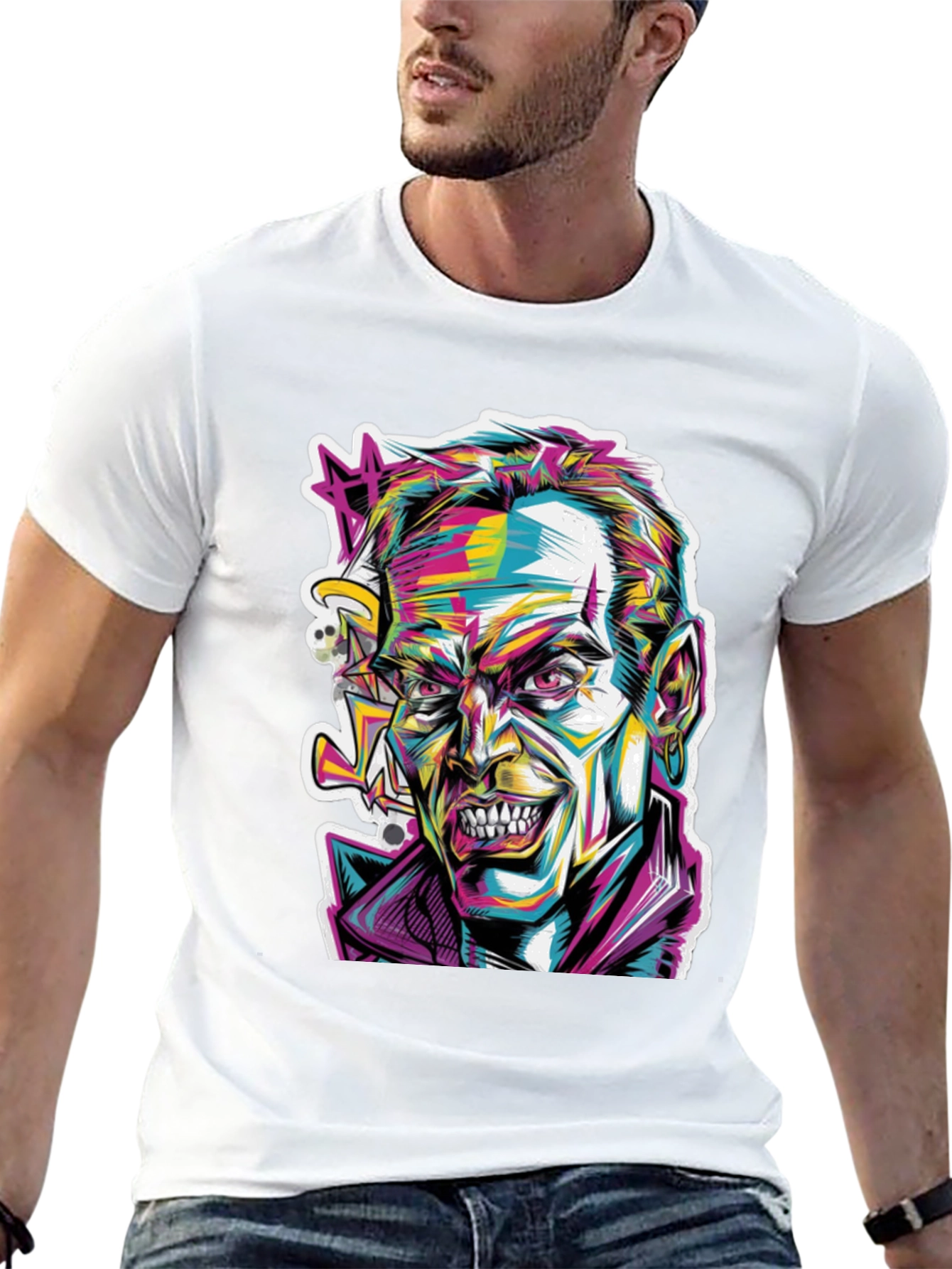 Psychedelic Joker Graphic Tee
