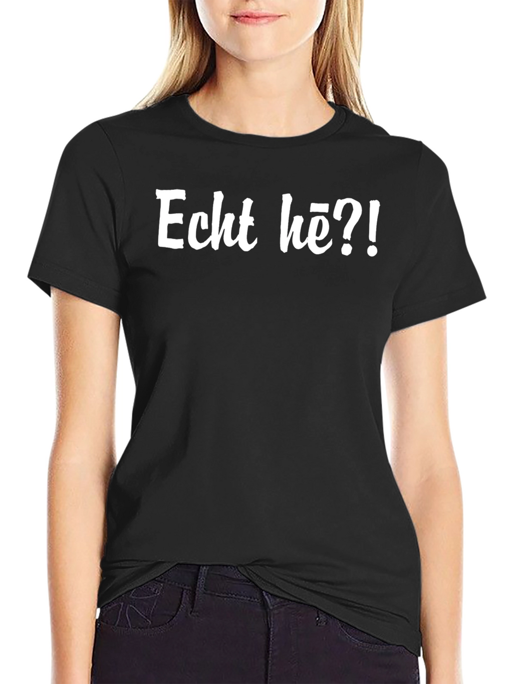 Echt hè?! T-shirt - Black Graphic Tee