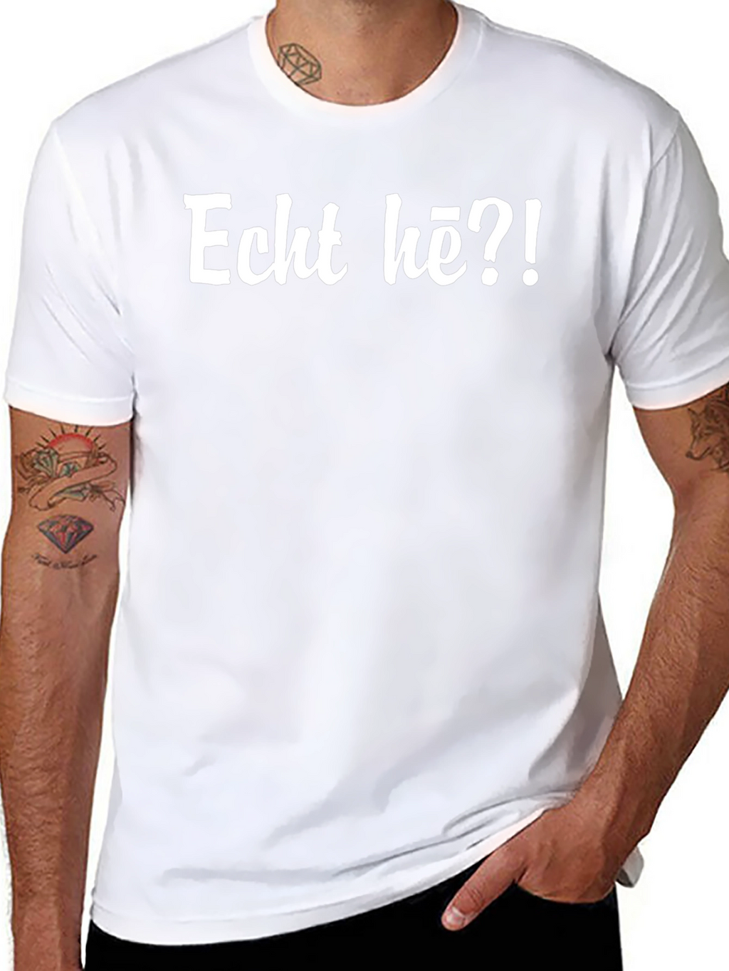 Echt hè?! T-shirt - Black Graphic Tee