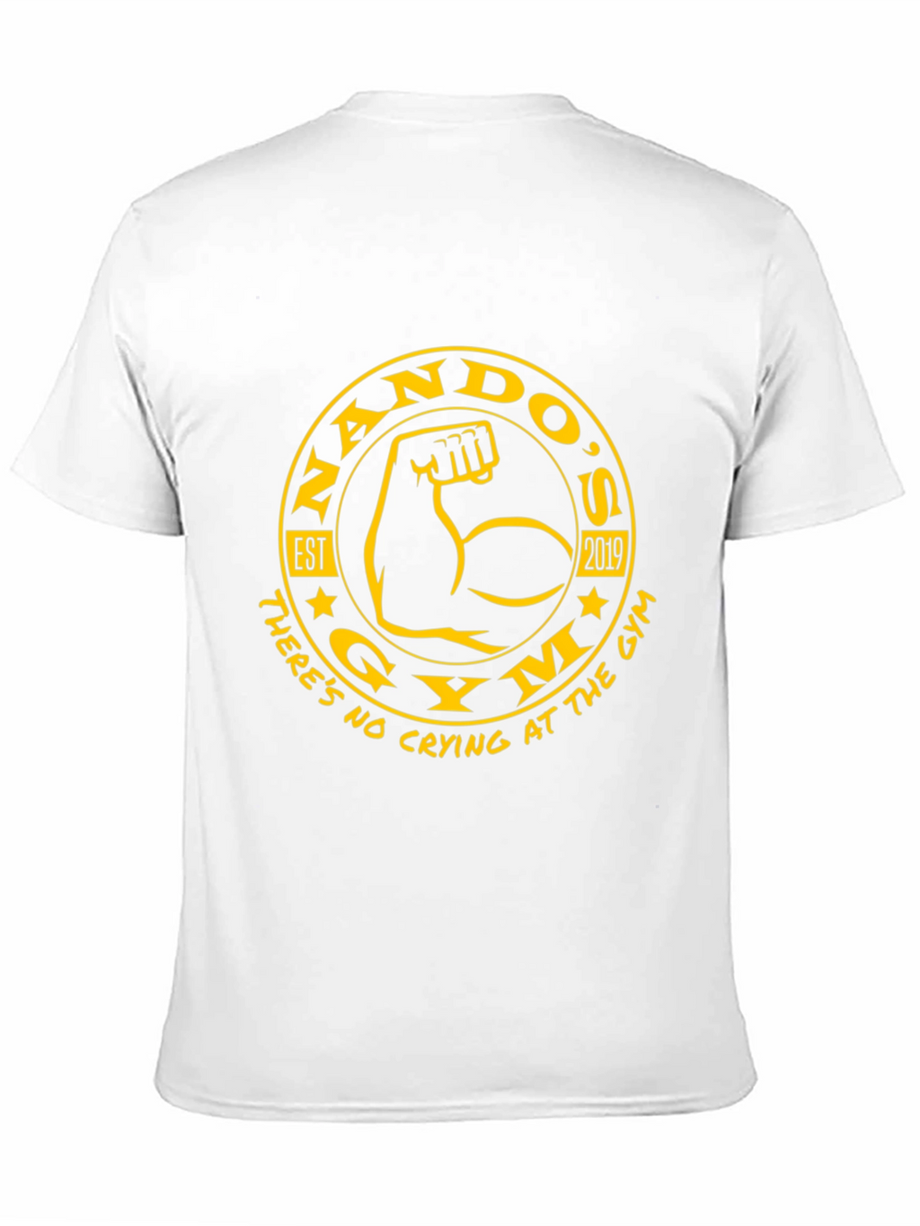 Nandos Gym Black T-Shirt - No Crying!
