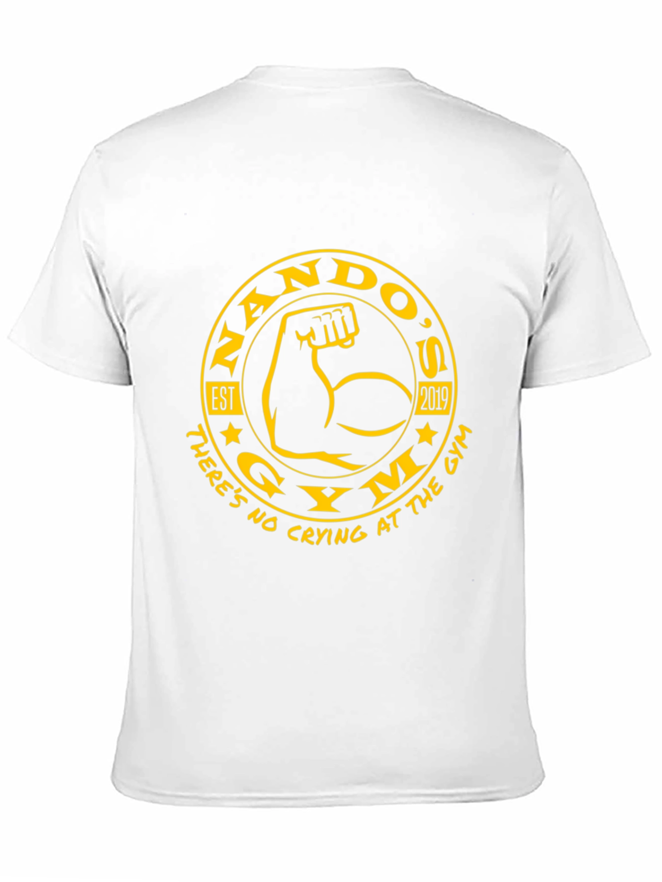 Nandos Gym Black T-Shirt - No Crying!