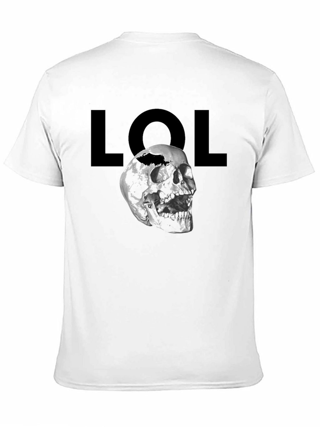 LOL Skull Graphic T-Shirt - Mens Black Tee