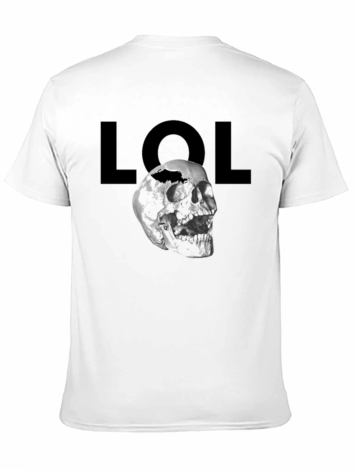 LOL Skull Graphic T-Shirt - Mens Black Tee