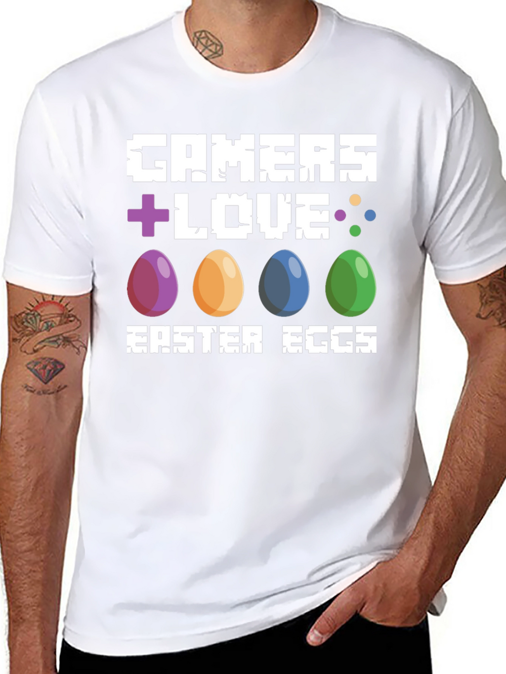 Gamers Love Easter Eggs T-Shirt - Gaming Easter Tee