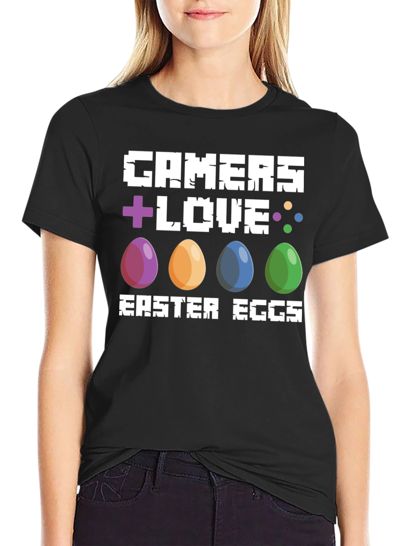 Gamers Love Easter Eggs T-Shirt - Gaming Easter Tee