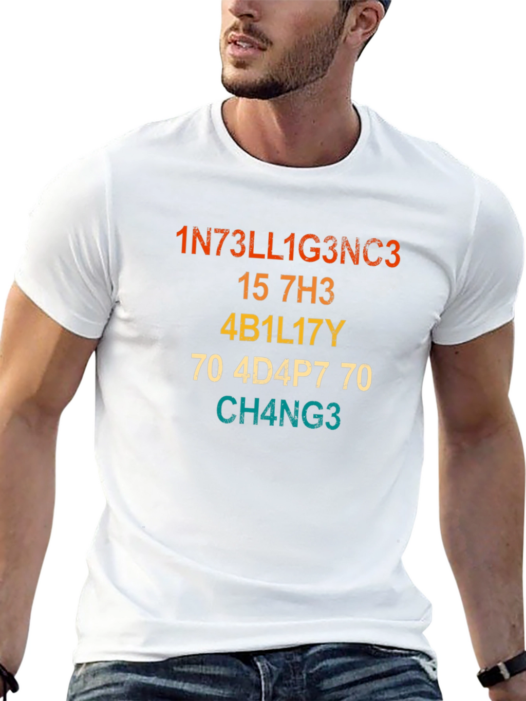 Intelligence Pun T-Shirt - Be the Change
