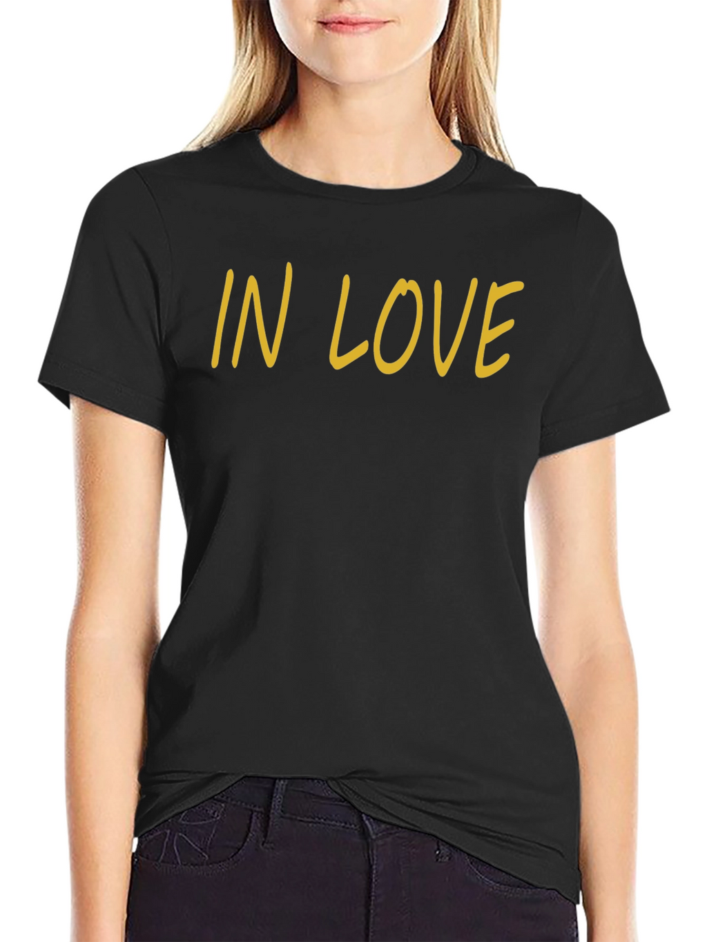 In Love Black Tee Shirt