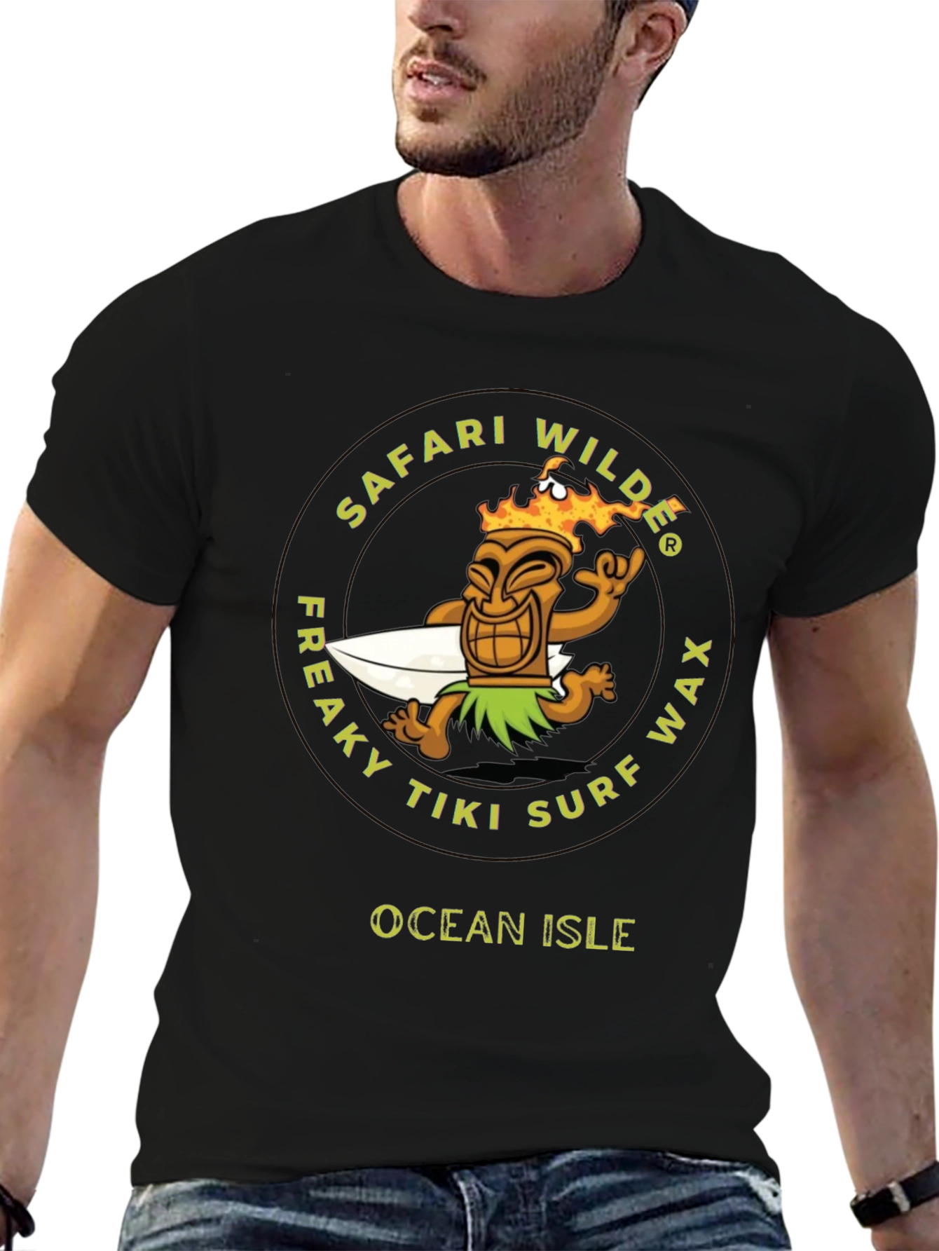 Safari Wilde Tiki Surf Wax Graphic T-Shirt