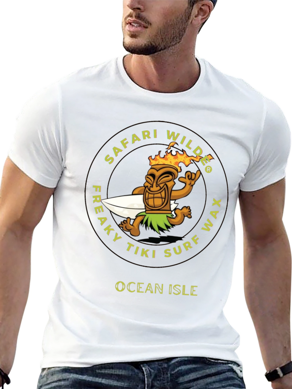 Safari Wilde Tiki Surf Wax Graphic T-Shirt