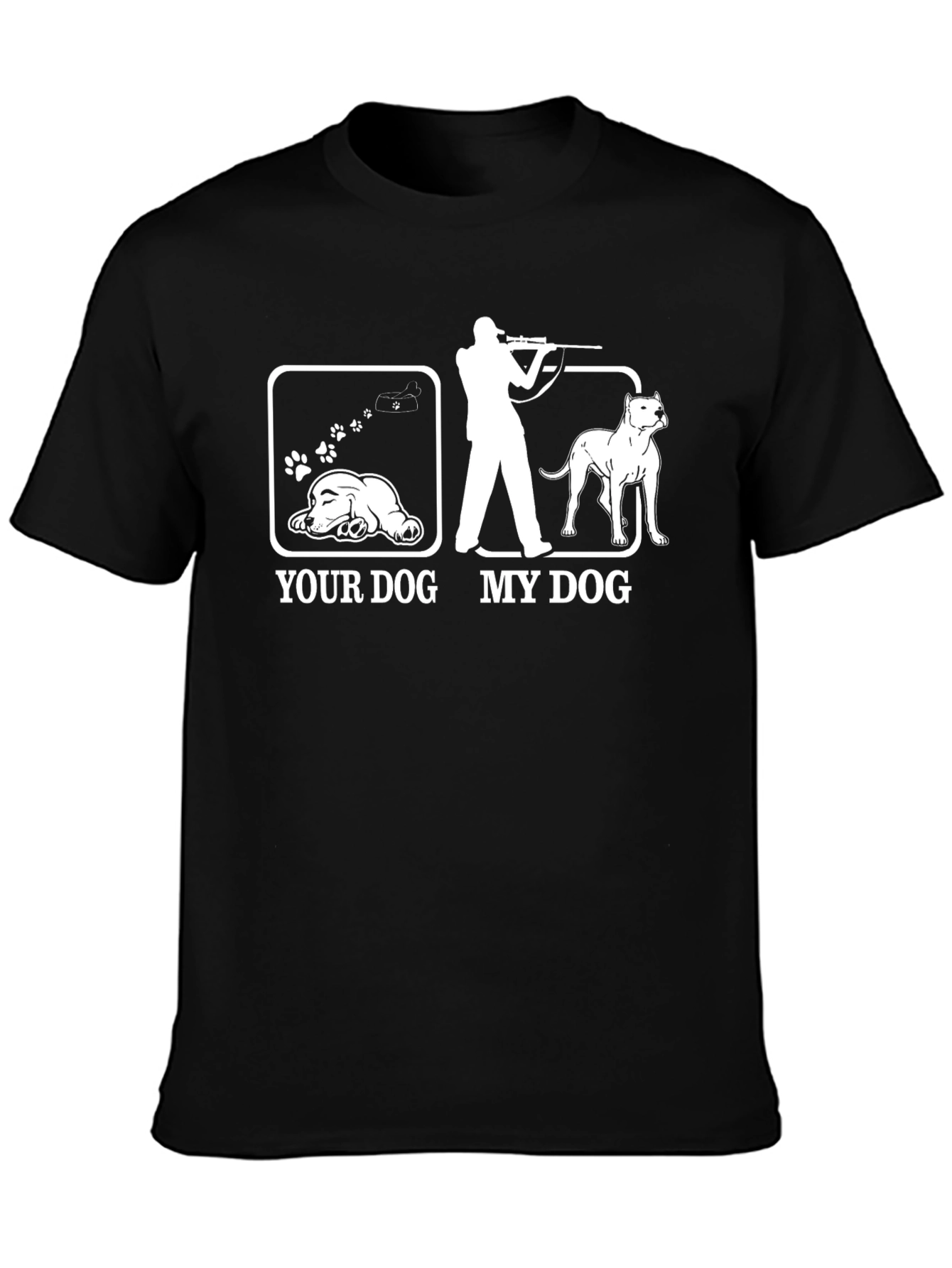 Funny Dog Lover T-Shirt: Your Dog vs. My Dog Graphic Tee