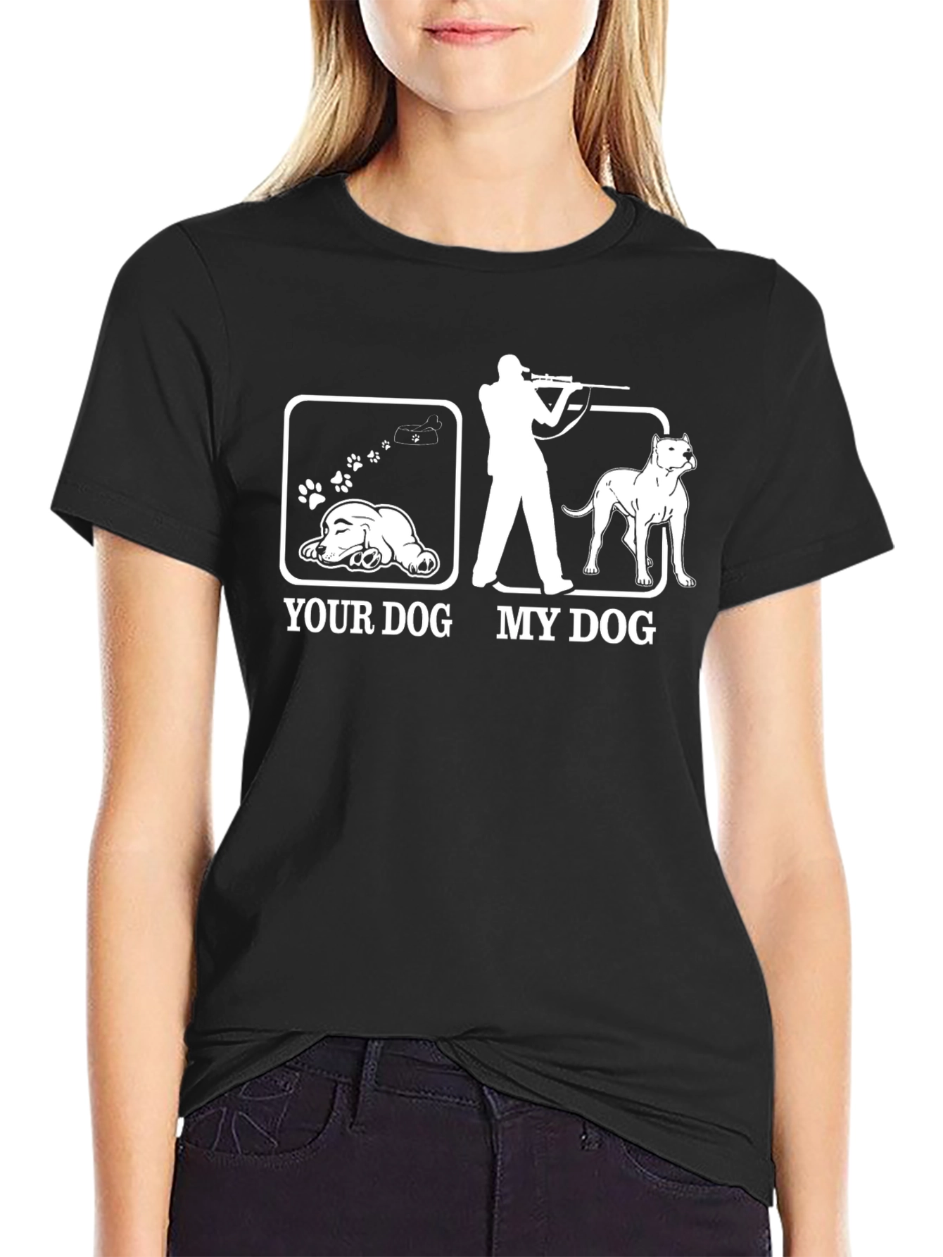 Funny Dog Lover T-Shirt: Your Dog vs. My Dog Graphic Tee