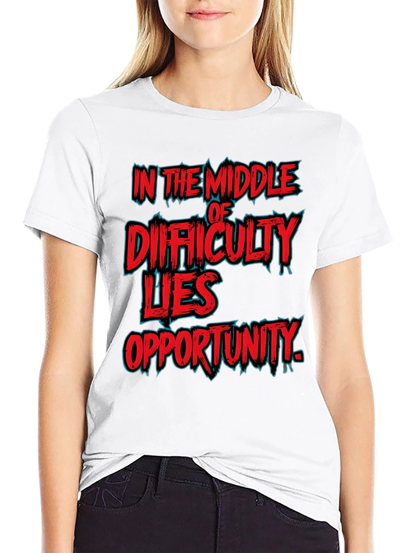 In the Middle of Difficulty Lies Opportunity T-Shirt