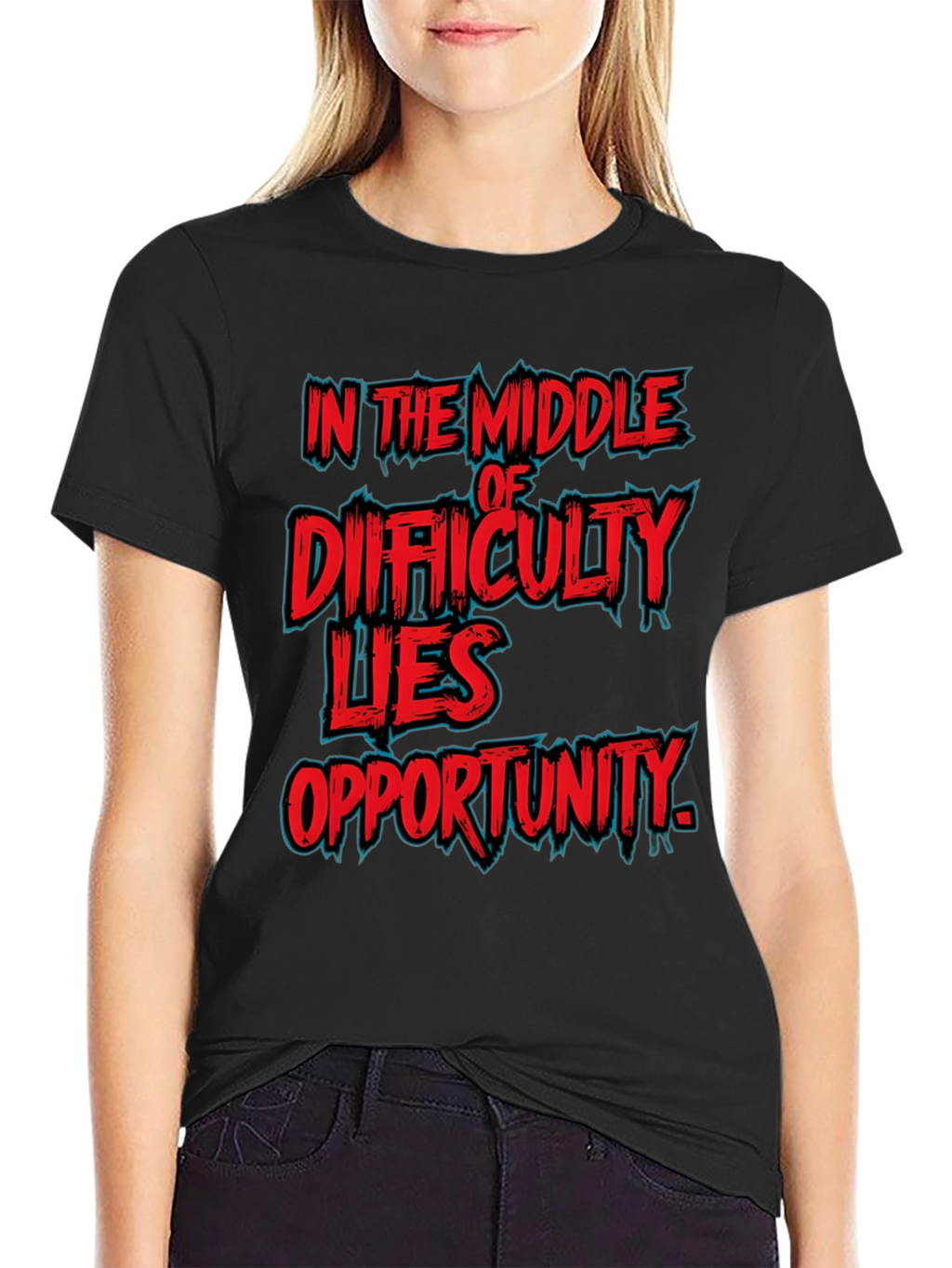 In the Middle of Difficulty Lies Opportunity T-Shirt