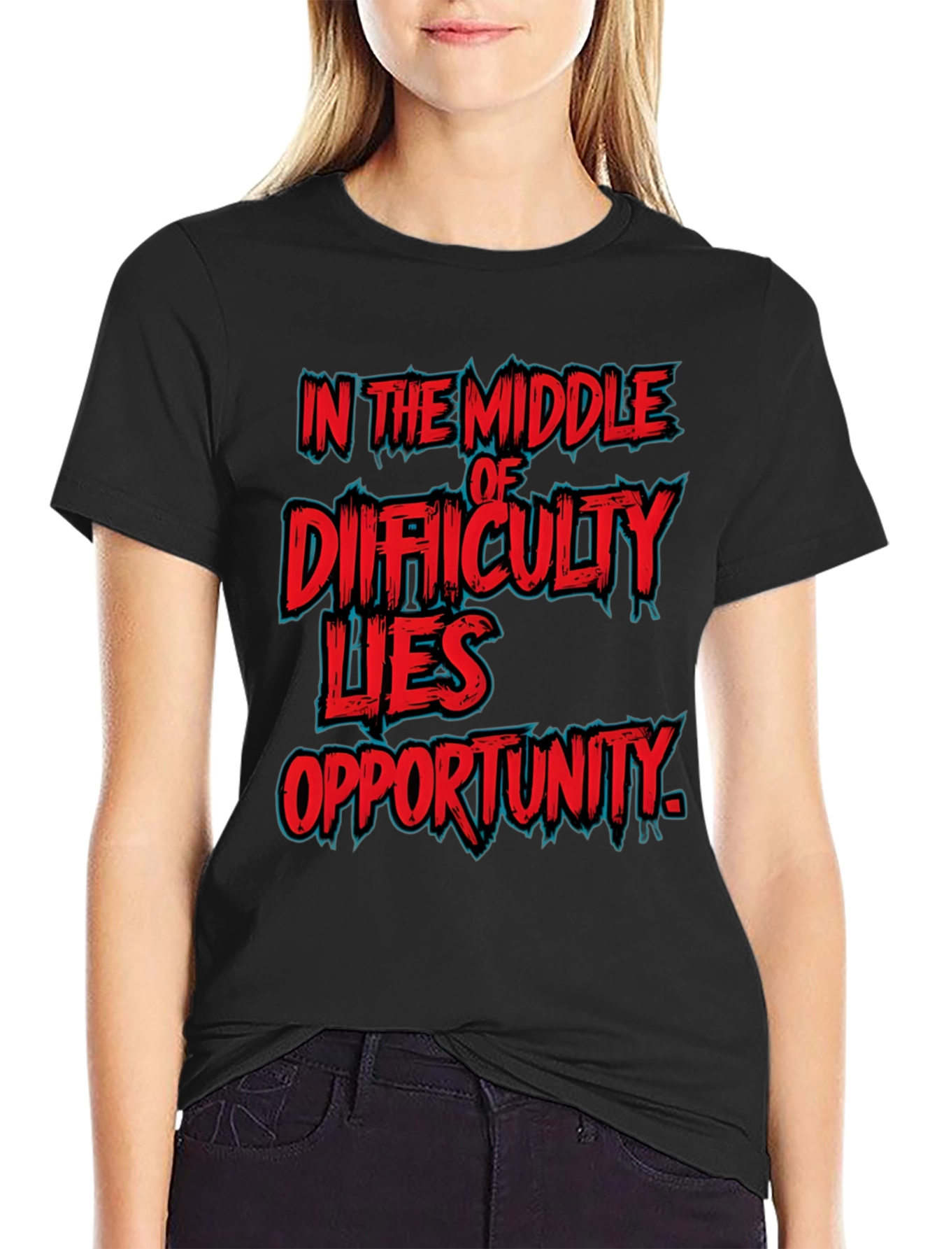 In the Middle of Difficulty Lies Opportunity T-Shirt