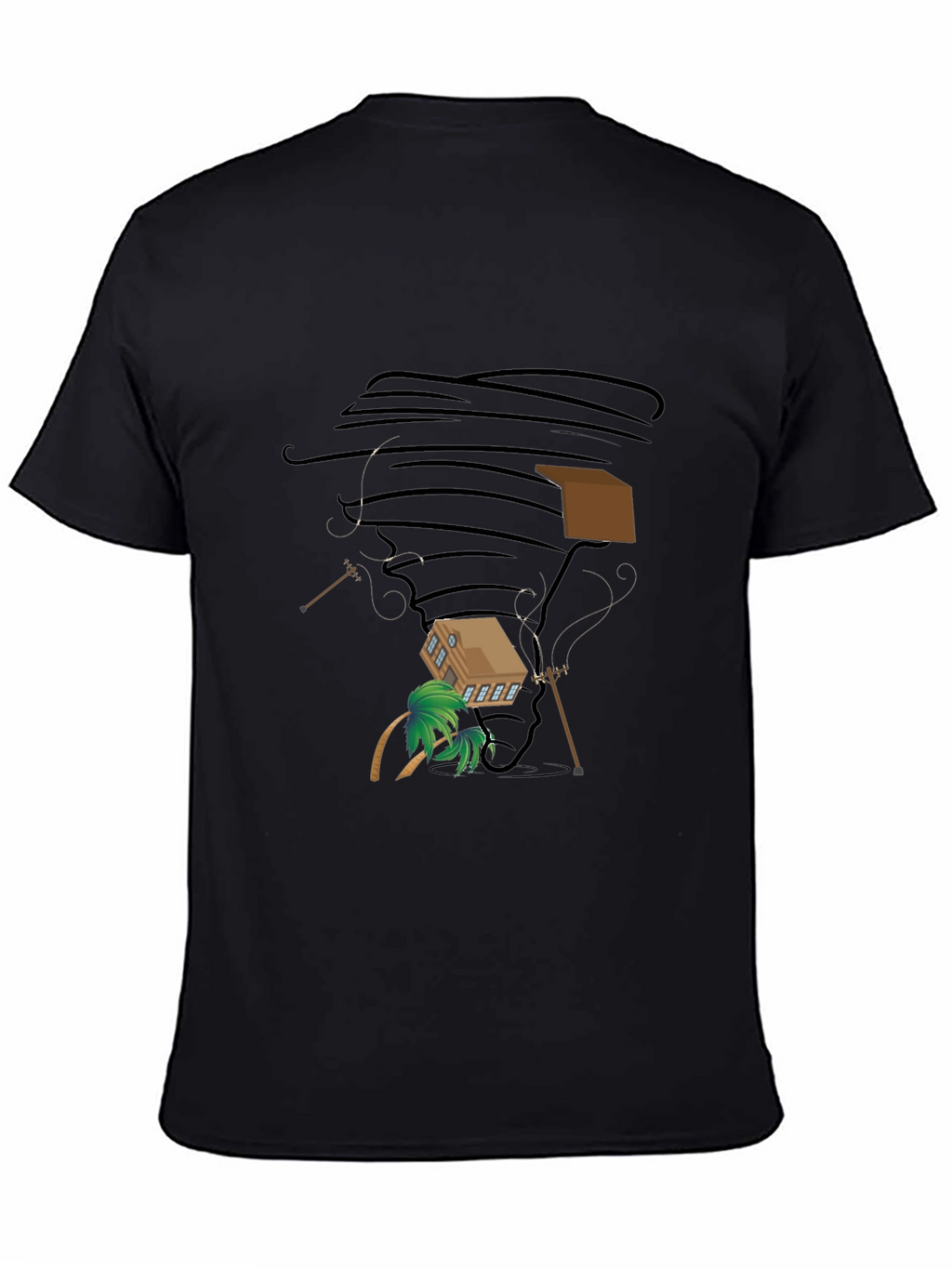 Tornado House Black T-Shirt