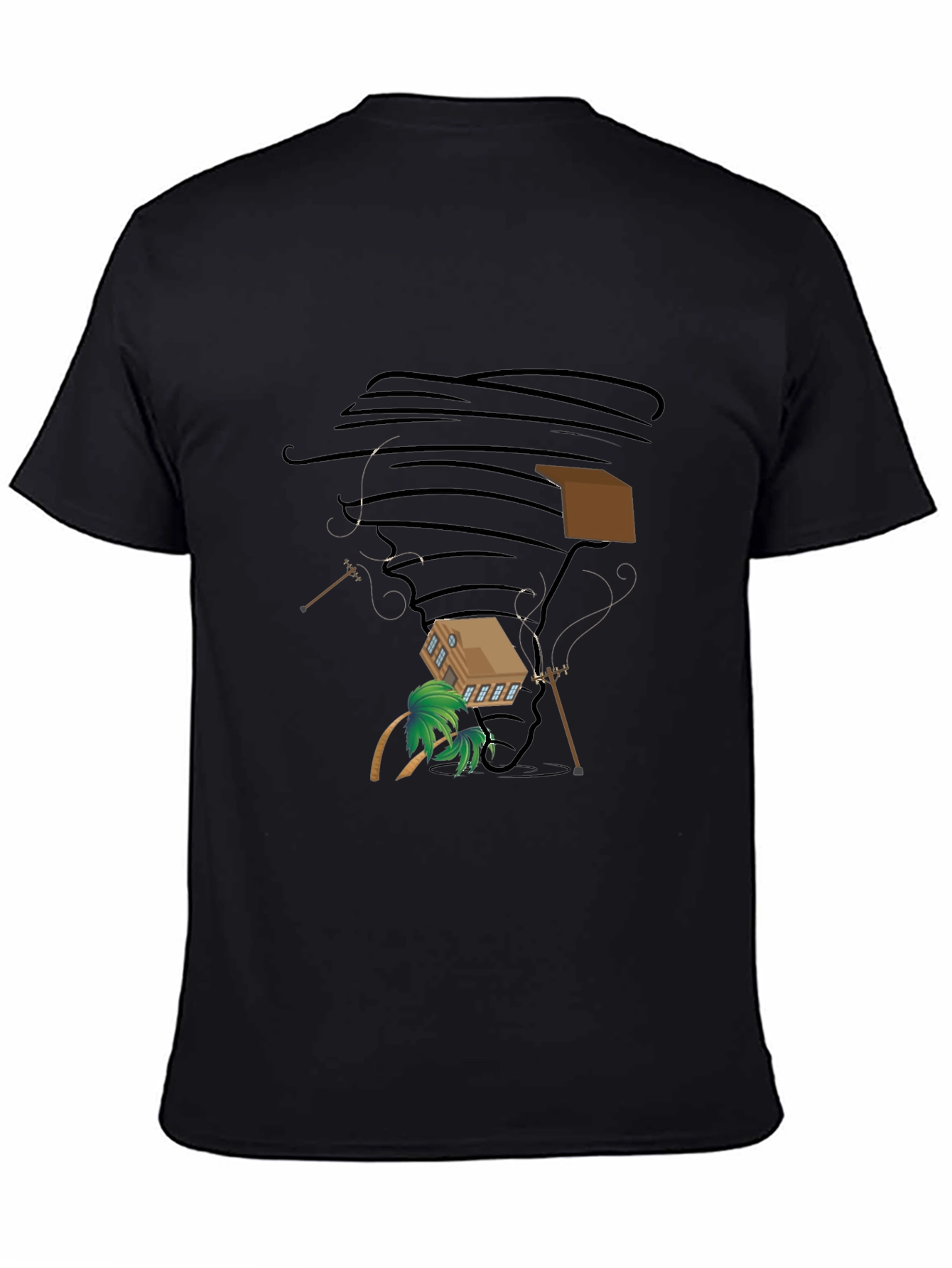 Tornado House Black T-Shirt