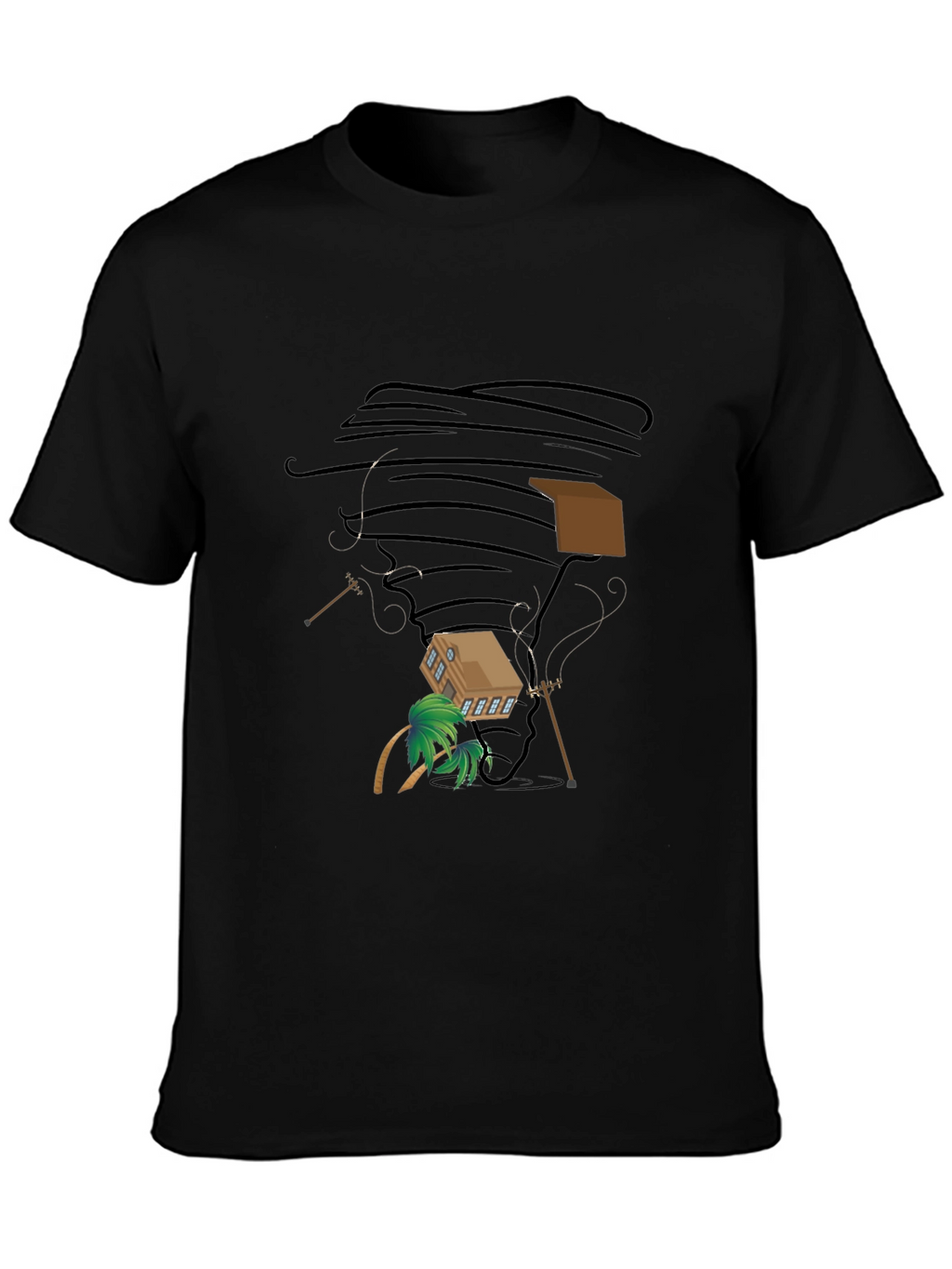 Tornado House Black T-Shirt