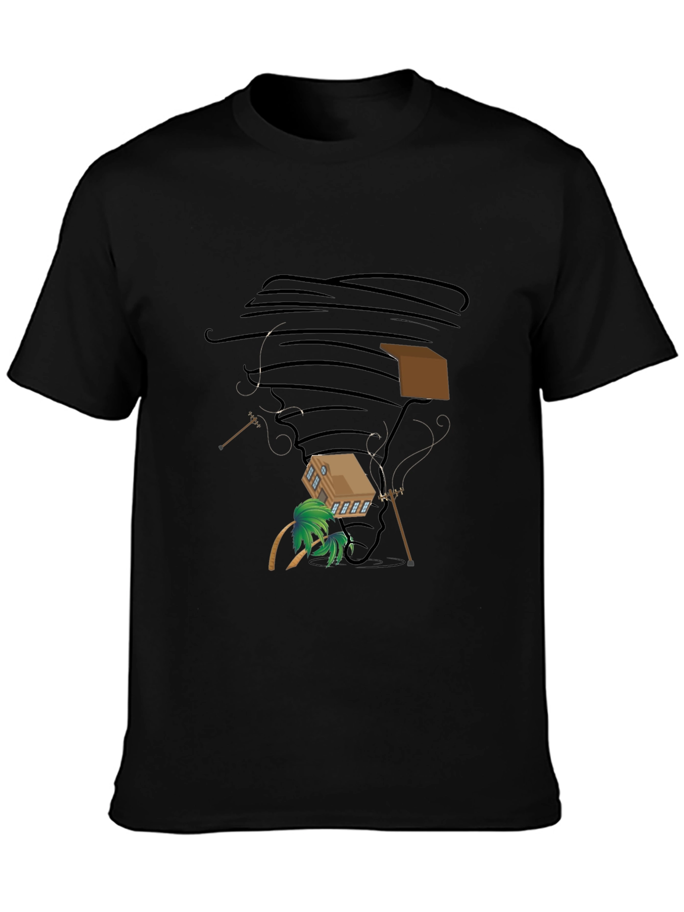 Tornado House Black T-Shirt
