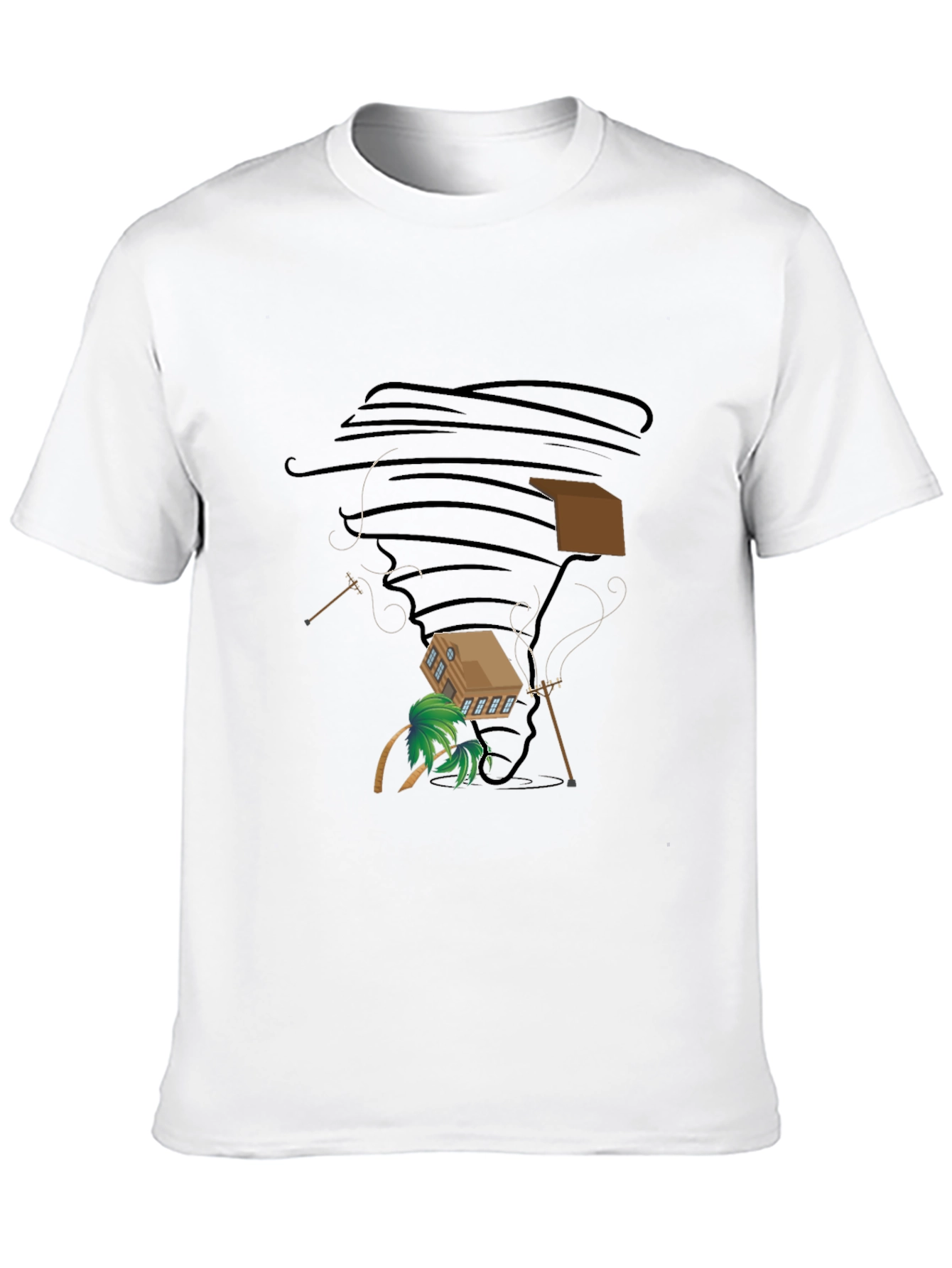 Tornado House Black T-Shirt