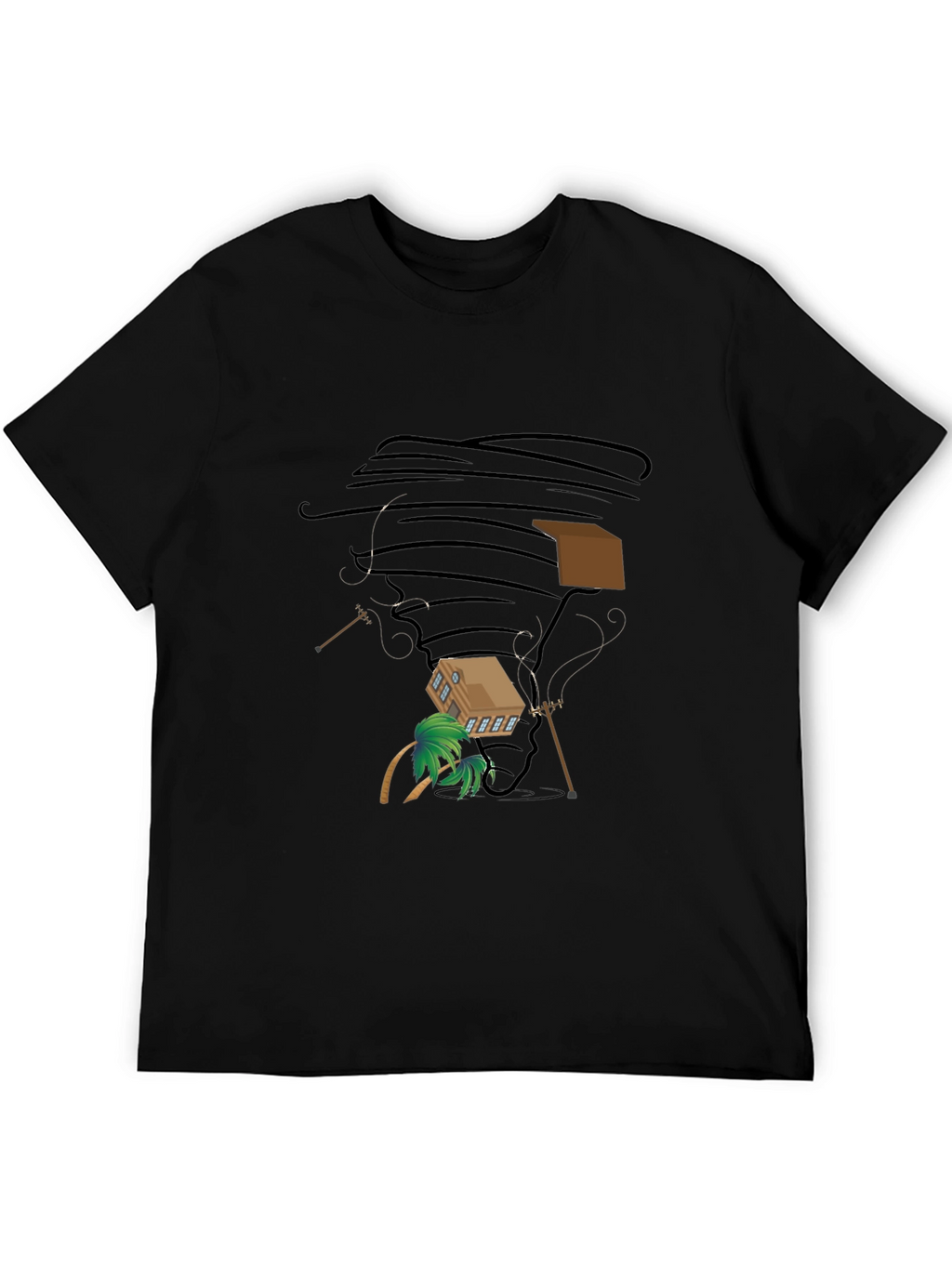 Tornado House Black T-Shirt