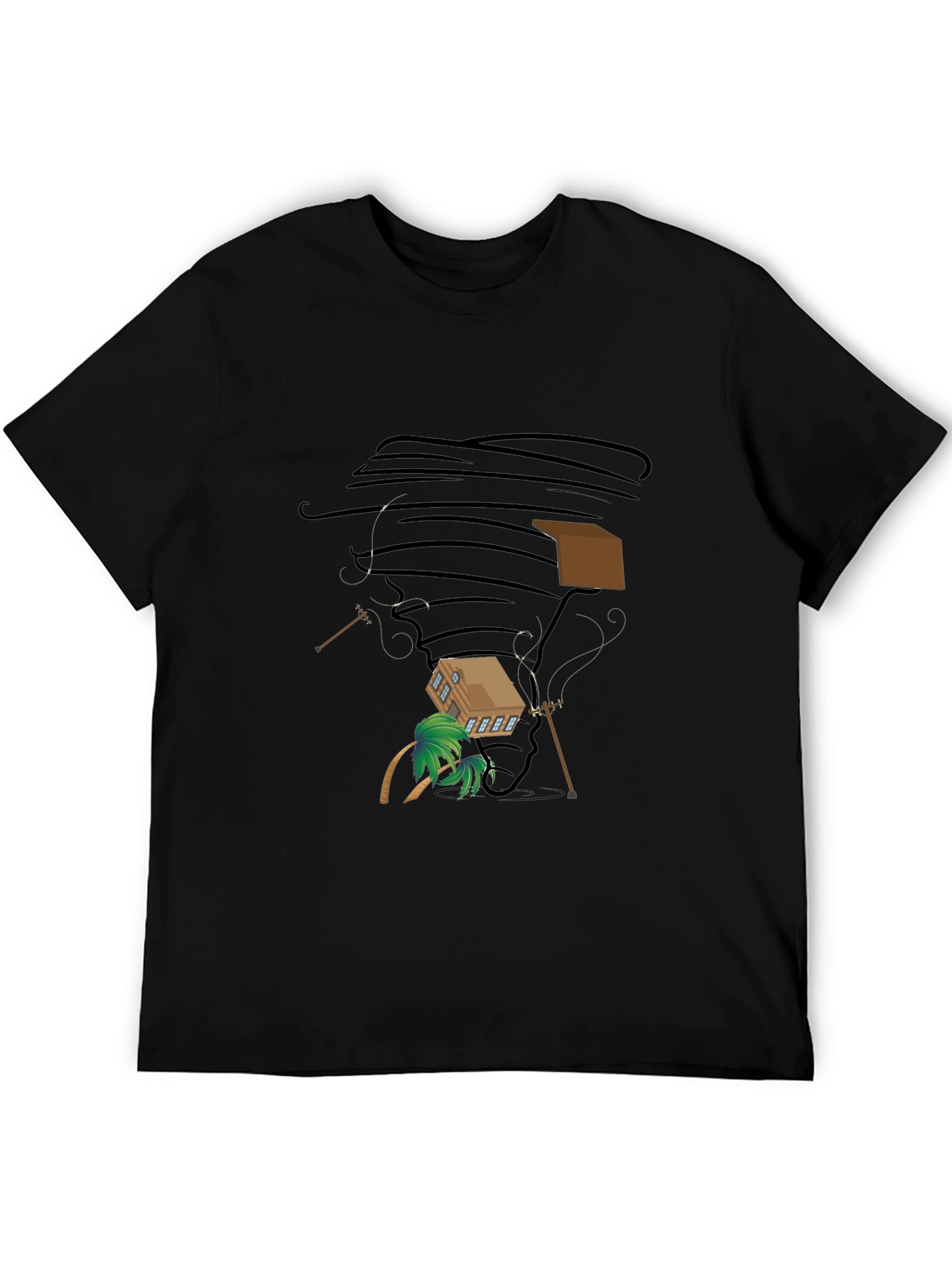 Tornado House Black T-Shirt