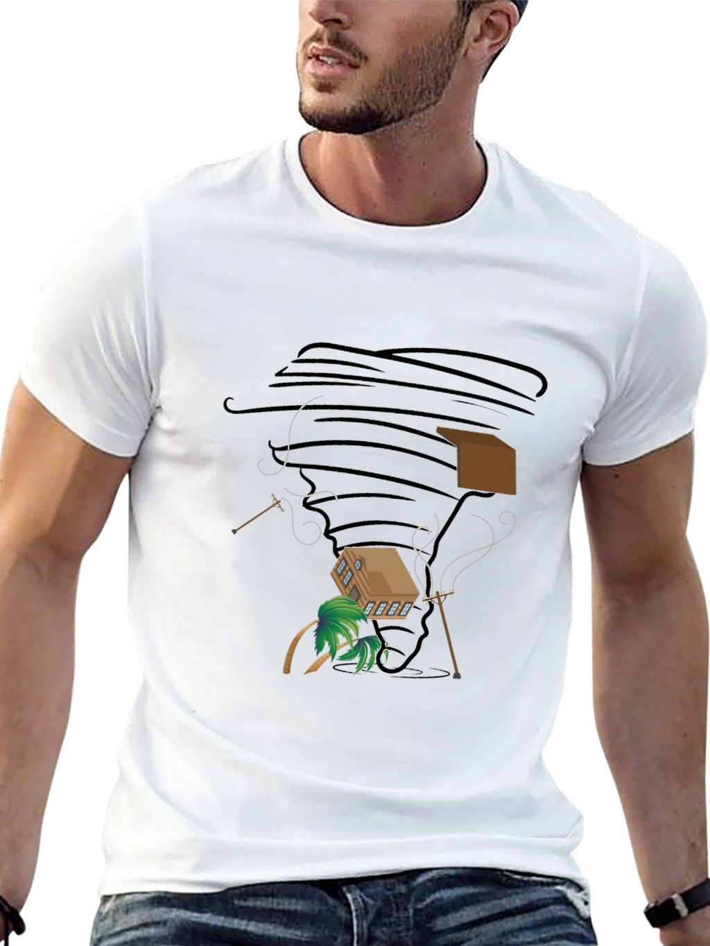 Tornado House Black T-Shirt