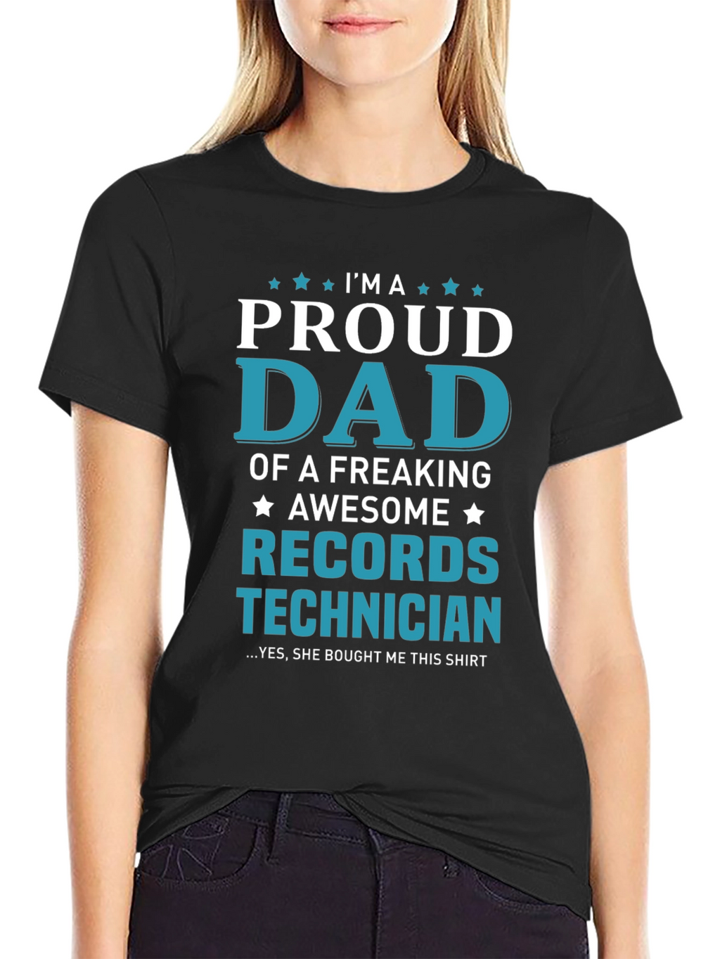 Proud Dad Records Technician T-Shirt