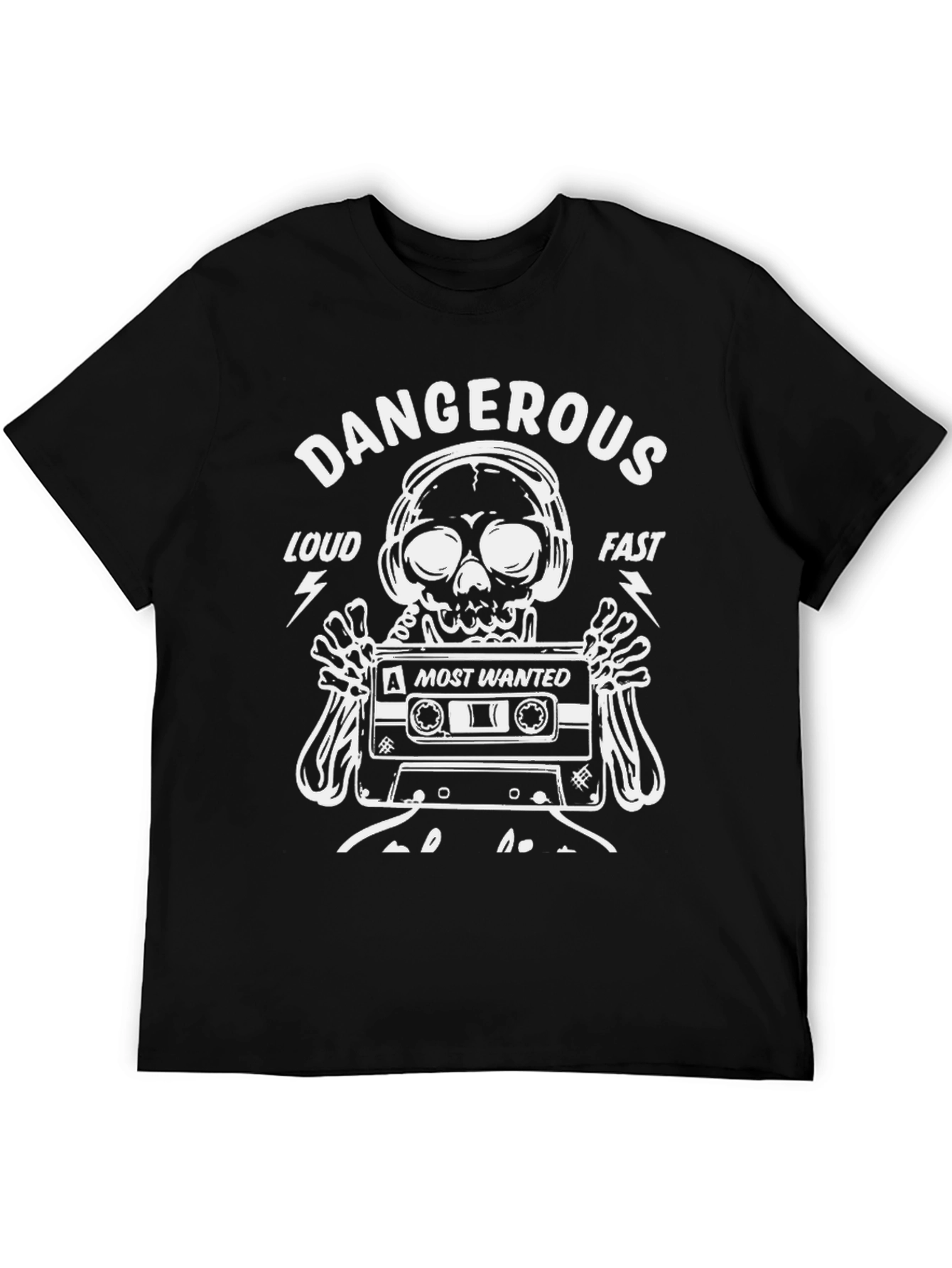 Dangerous Skull Graphic Tee - Loud & Fast Style