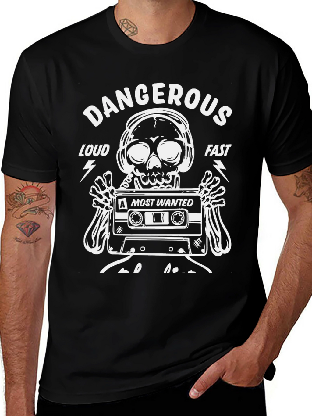 Dangerous Skull Graphic Tee - Loud & Fast Style