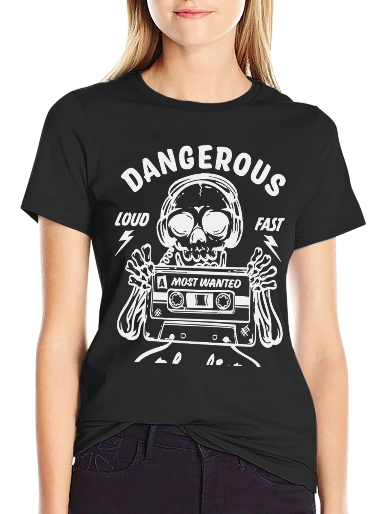 Dangerous Skull Graphic Tee - Loud & Fast Style