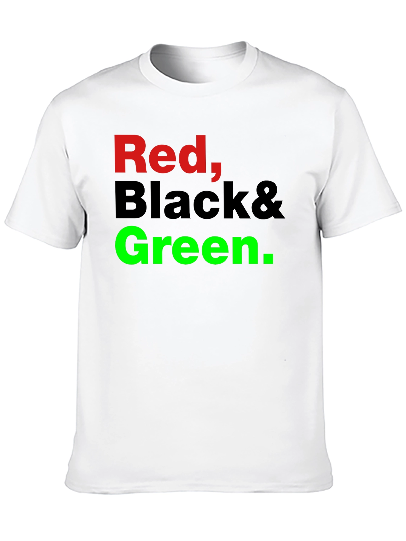 Red Black & Green Graphic T-Shirt