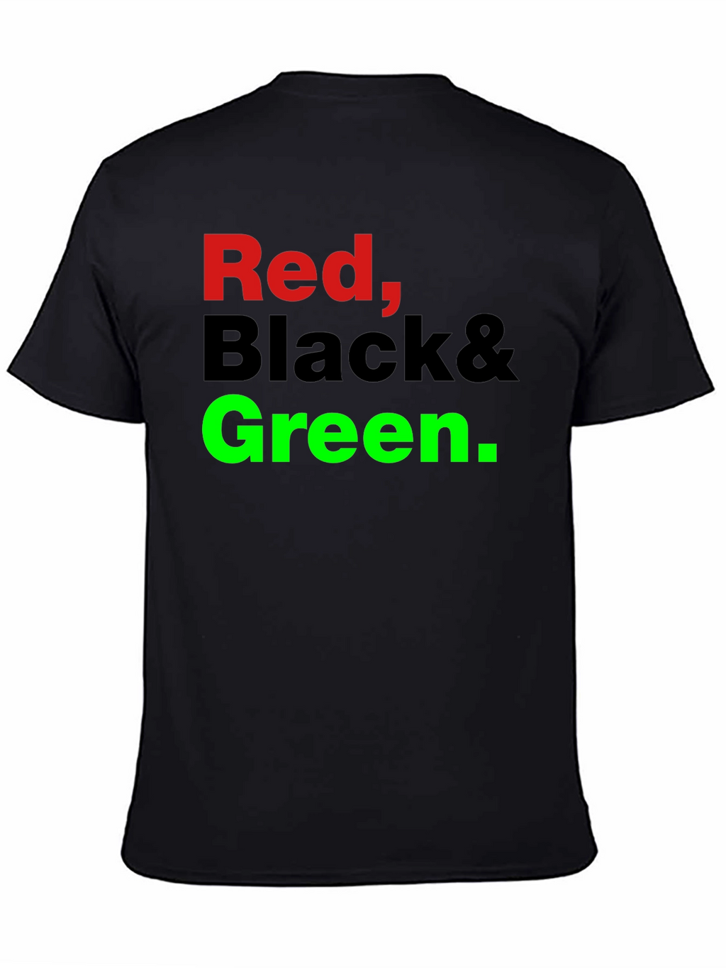 Red Black & Green Graphic T-Shirt