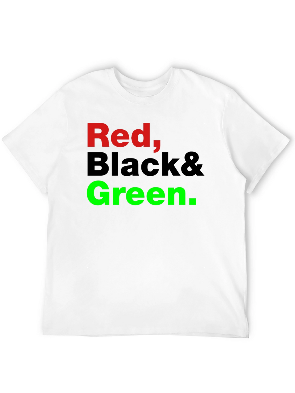 Red Black & Green Graphic T-Shirt