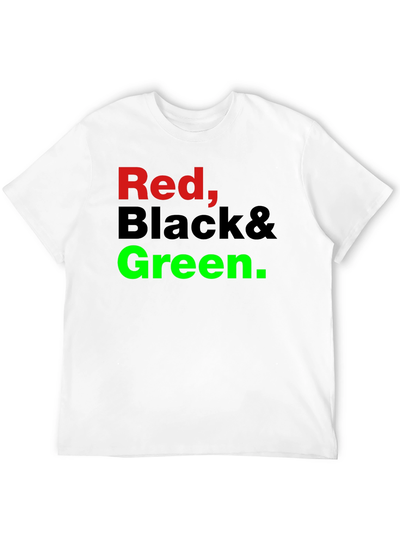 Red Black & Green Graphic T-Shirt