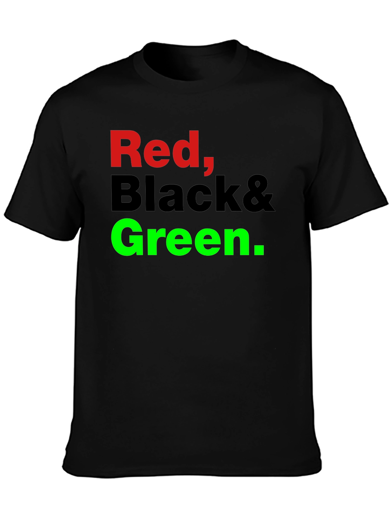 Red Black & Green Graphic T-Shirt
