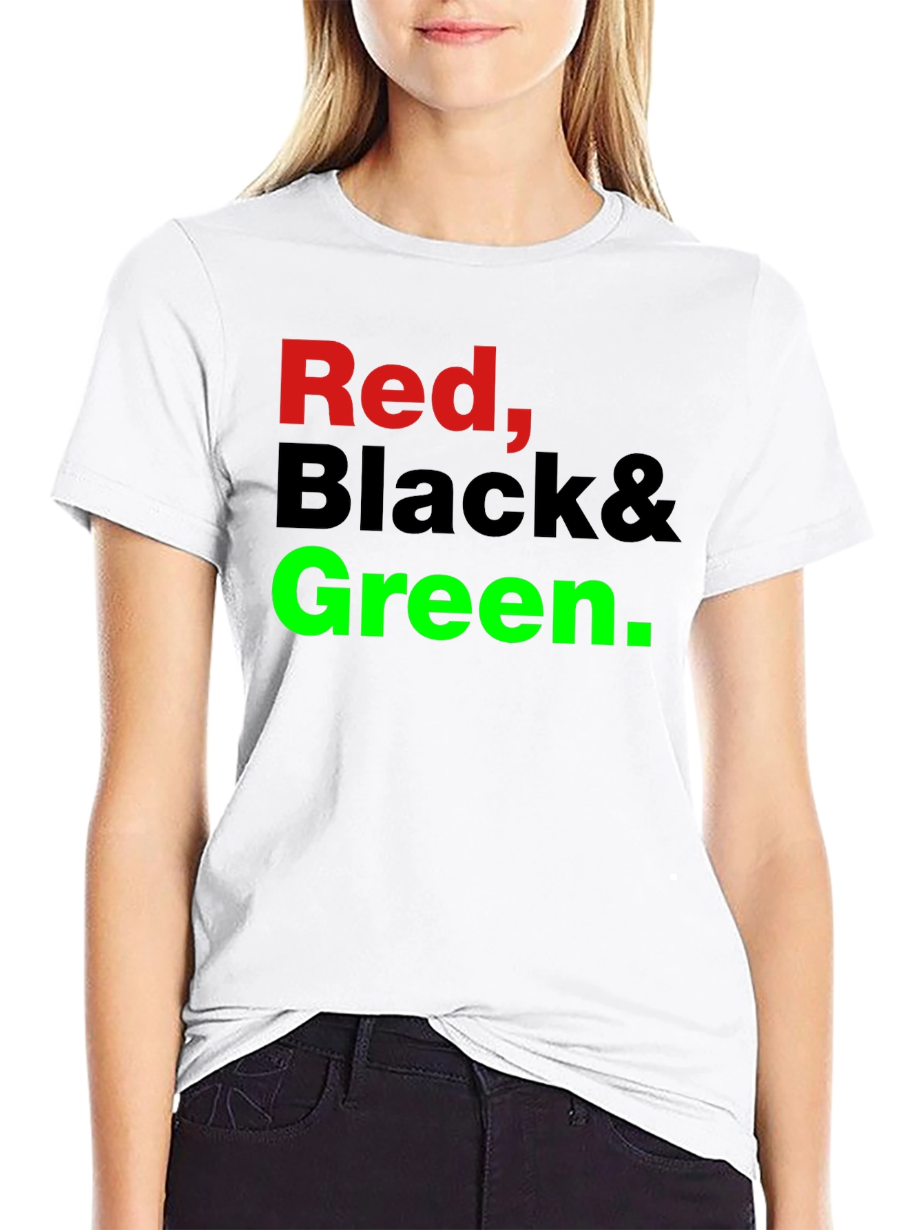 Red Black & Green Graphic T-Shirt