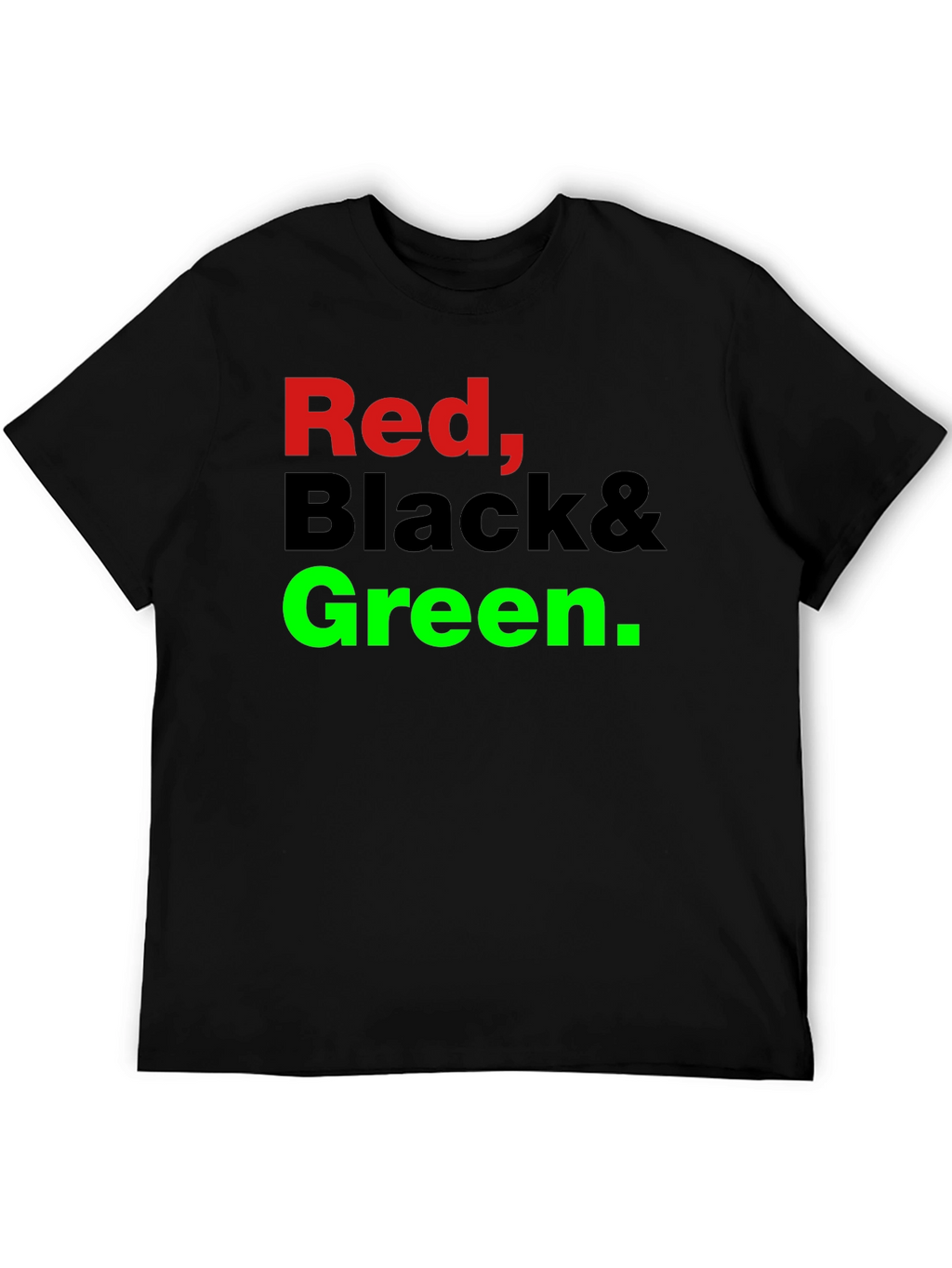Red Black & Green Graphic T-Shirt
