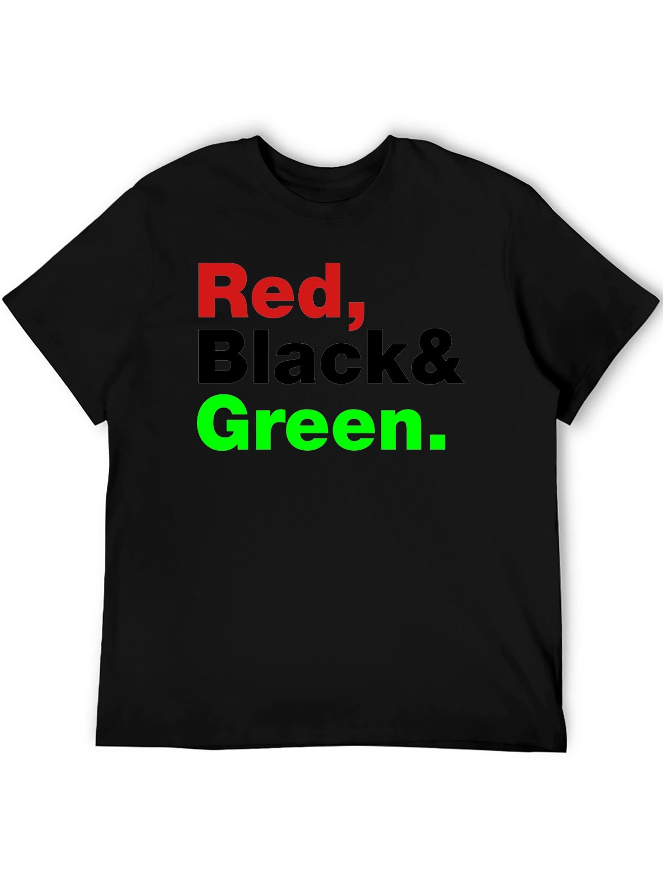 Red Black & Green Graphic T-Shirt