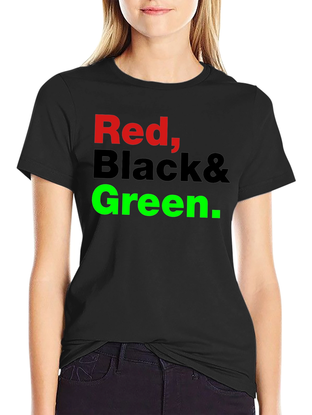 Red Black & Green Graphic T-Shirt