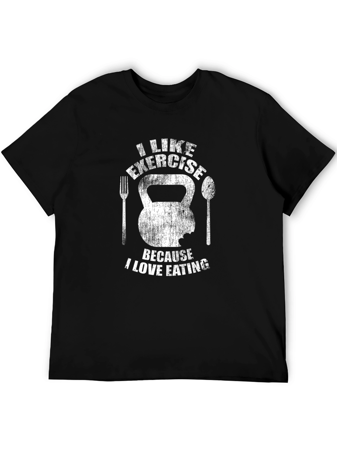 Exercise & Eating T-Shirt - Gym Humor Tee