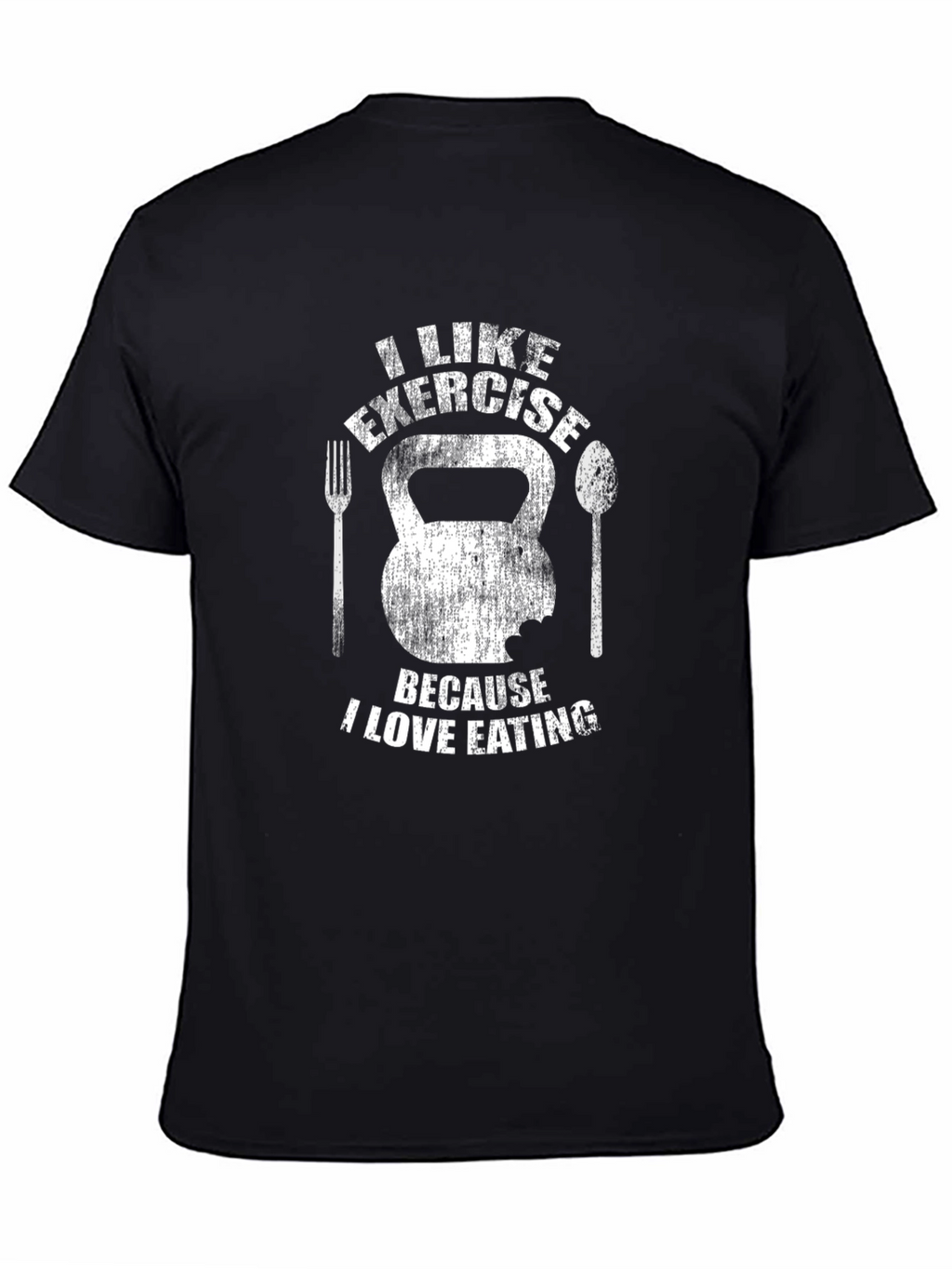 Exercise & Eating T-Shirt - Gym Humor Tee