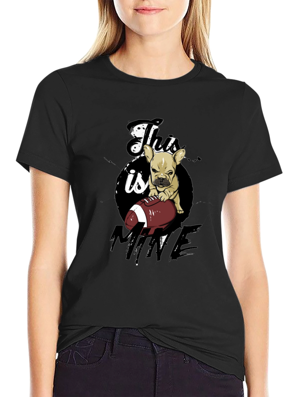 Bulldog Football T-Shirt - This is Mine!