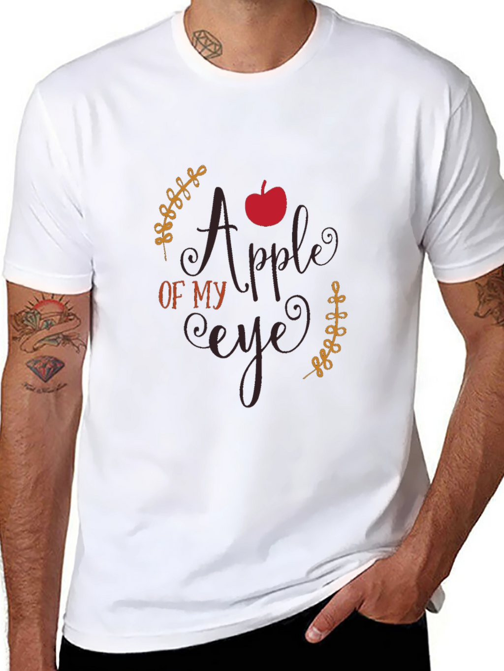 Apple of My Eye Graphic Tee - Black