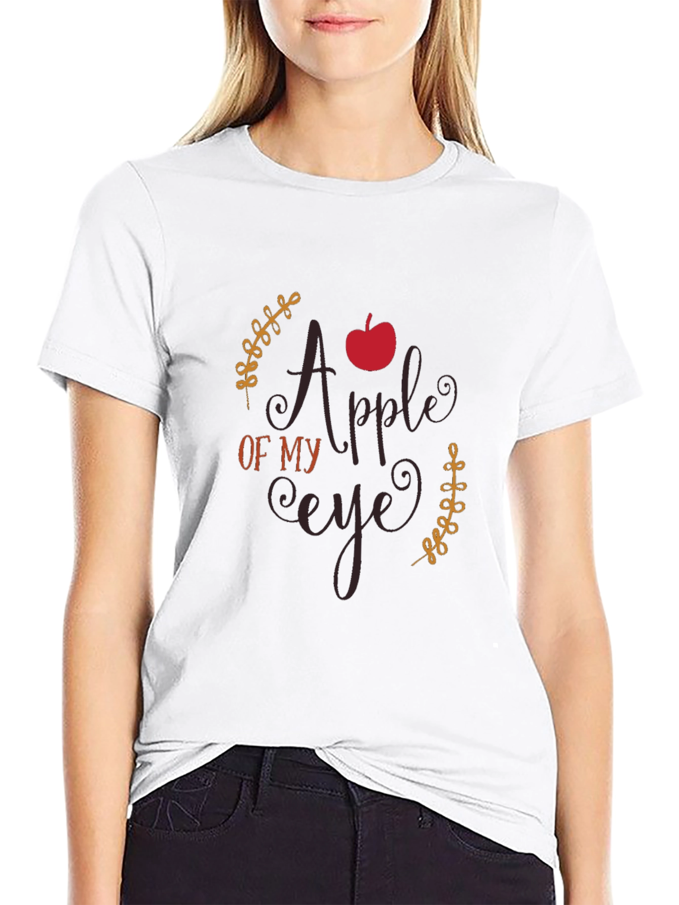 Apple of My Eye Graphic Tee - Black